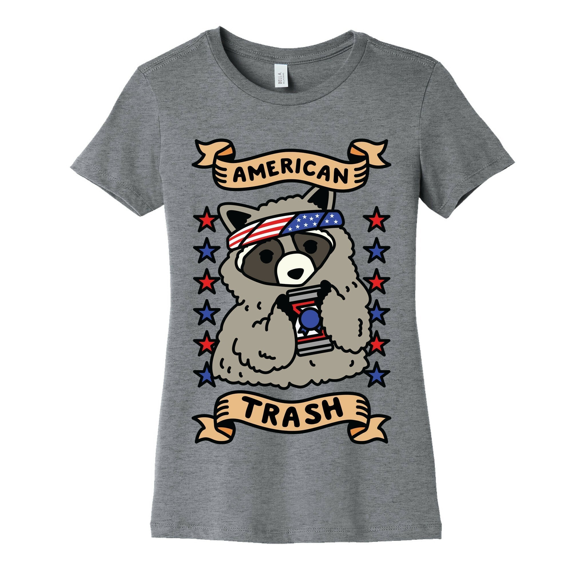 American Trash Women's Cotton Tee Hoodie, Sweatshirt | PureTeeCo.com (Image 2)