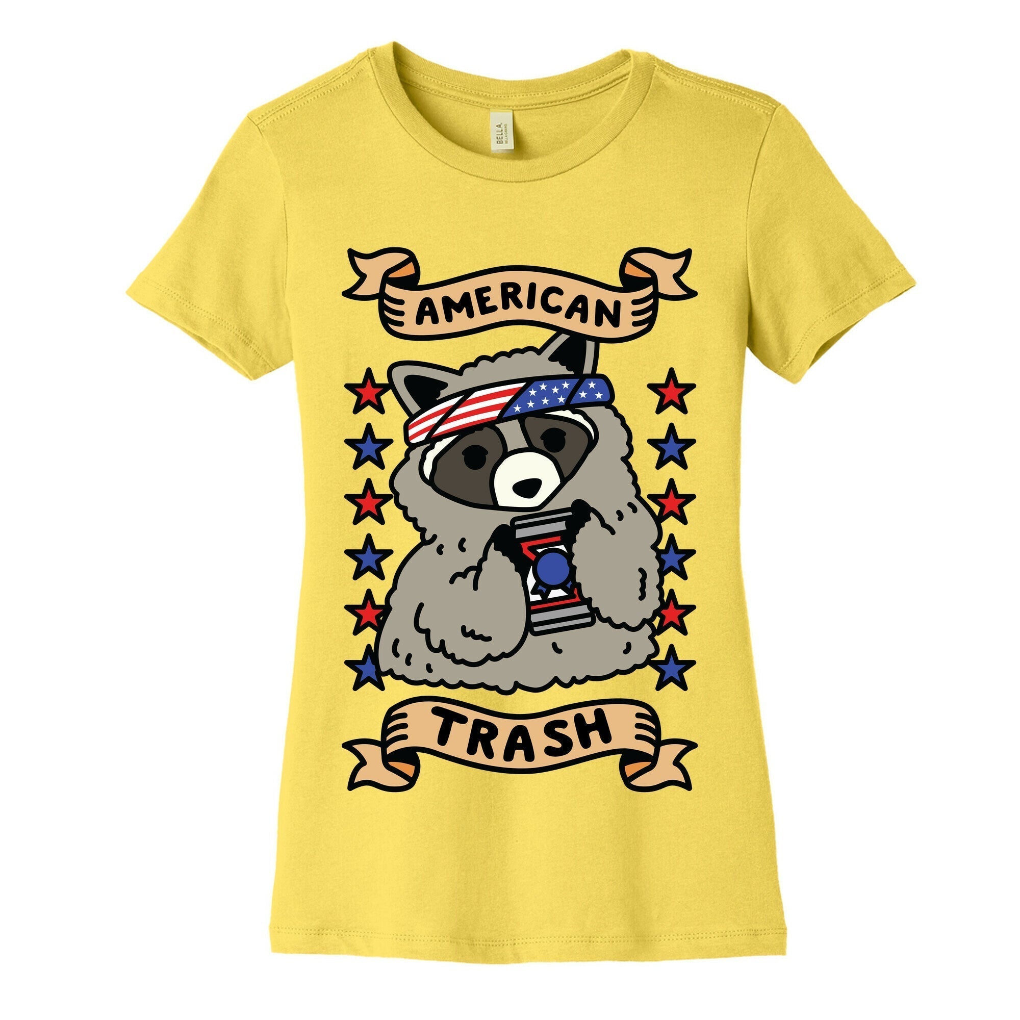American Trash Women's Cotton Tee Hoodie, Sweatshirt | PureTeeCo.com (Image 3)