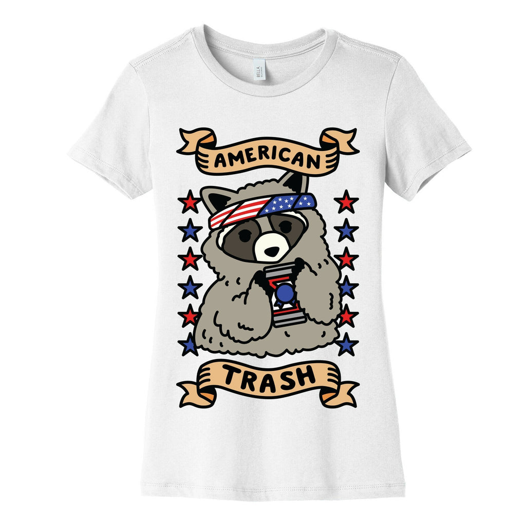 American Trash Women's Cotton Tee Hoodie, Sweatshirt | PureTeeCo.com (Image 4)