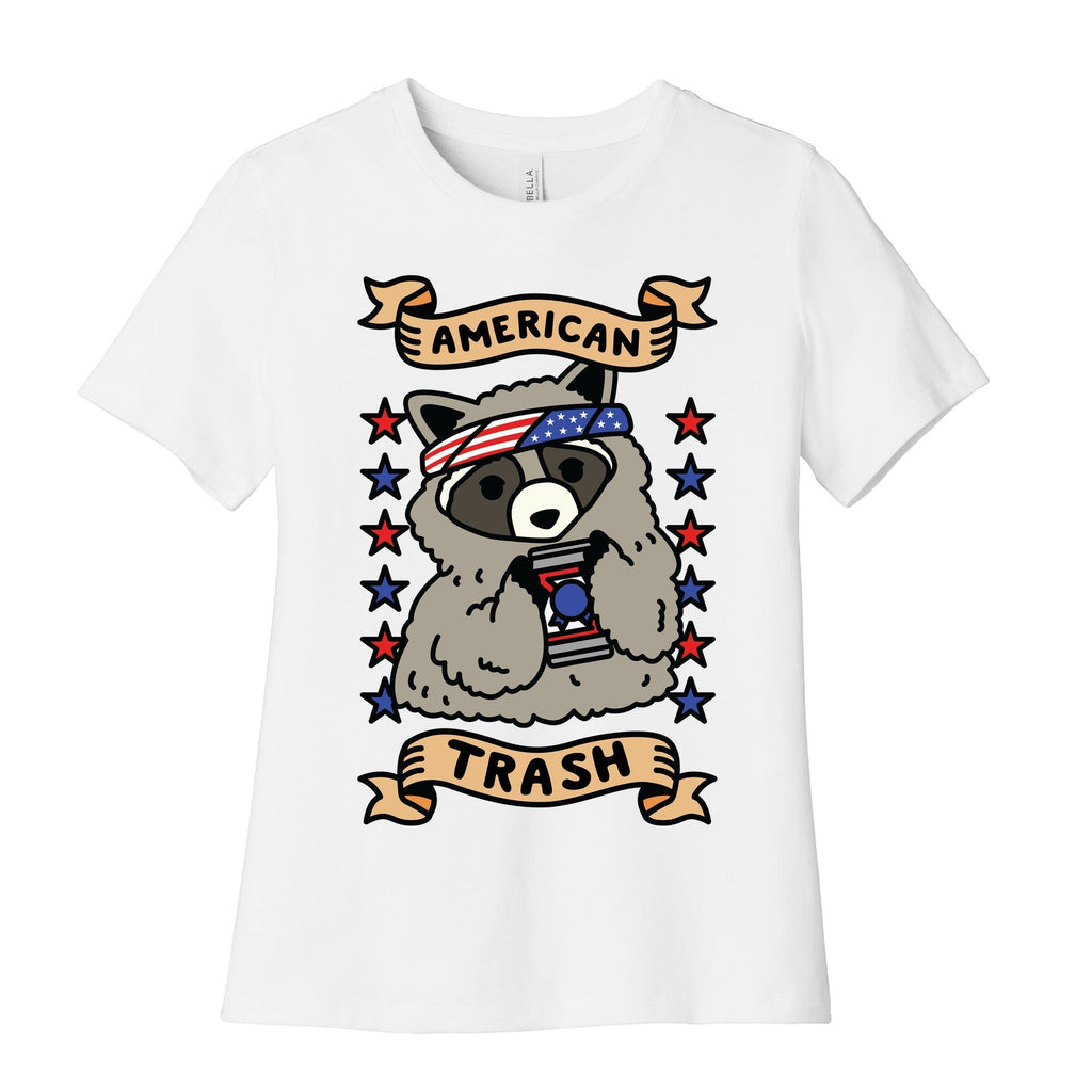 American Trash Women's Cotton Tee Hoodie, Sweatshirt | PureTeeCo.com (Image 1)