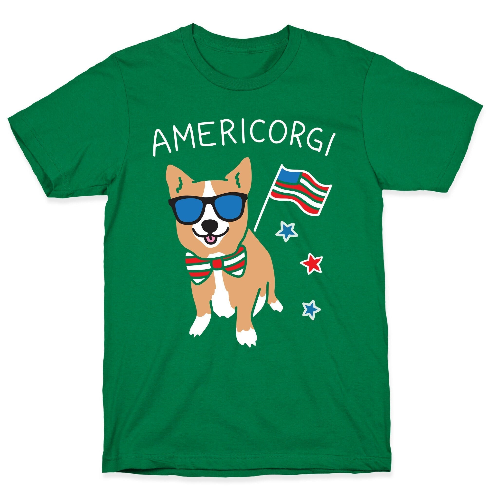 AmeriCorgi Patriotic Corgi T-Shirt Hoodie, Sweatshirt | PureTeeCo.com (Image 3)