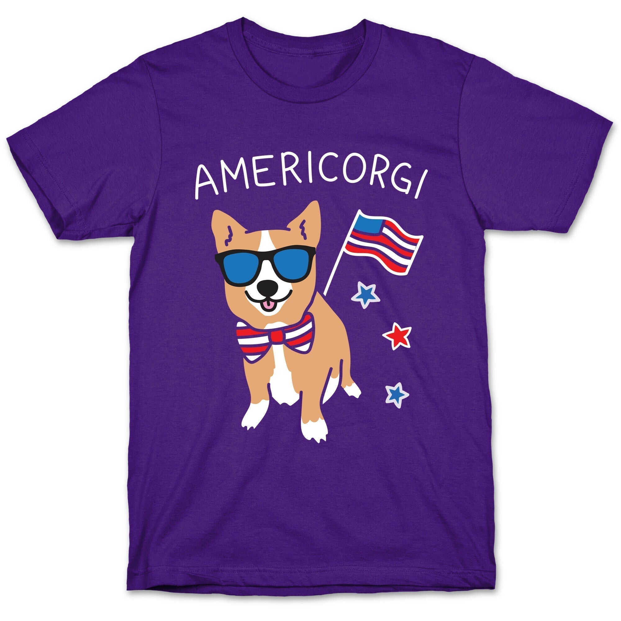 AmeriCorgi Patriotic Corgi T-Shirt Hoodie, Sweatshirt | PureTeeCo.com (Image 5)
