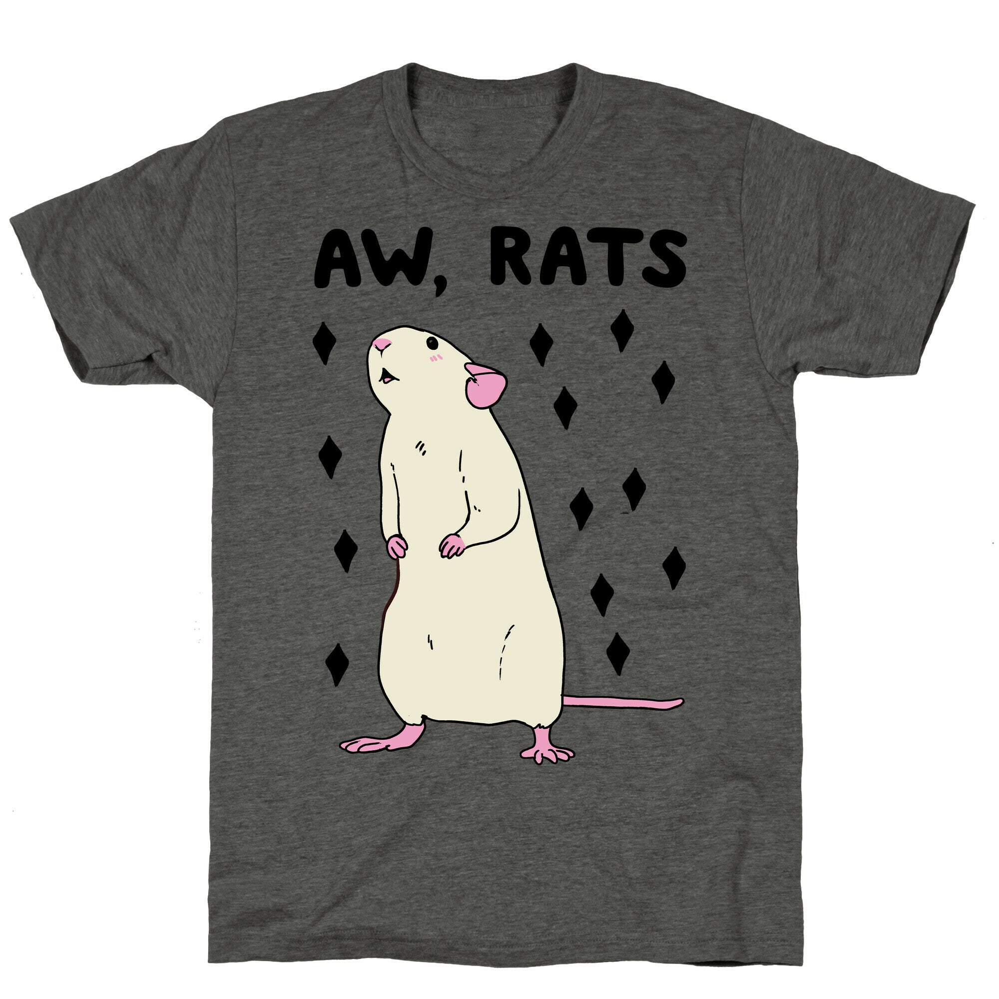 Aw, Rats Unisex Triblend Tee Hoodie, Sweatshirt | PureTeeCo.com (Image 2)