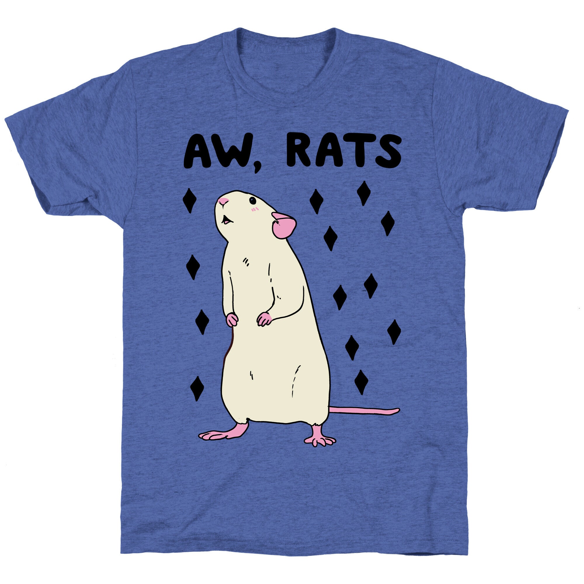 Aw, Rats Unisex Triblend Tee Hoodie, Sweatshirt | PureTeeCo.com (Image 4)
