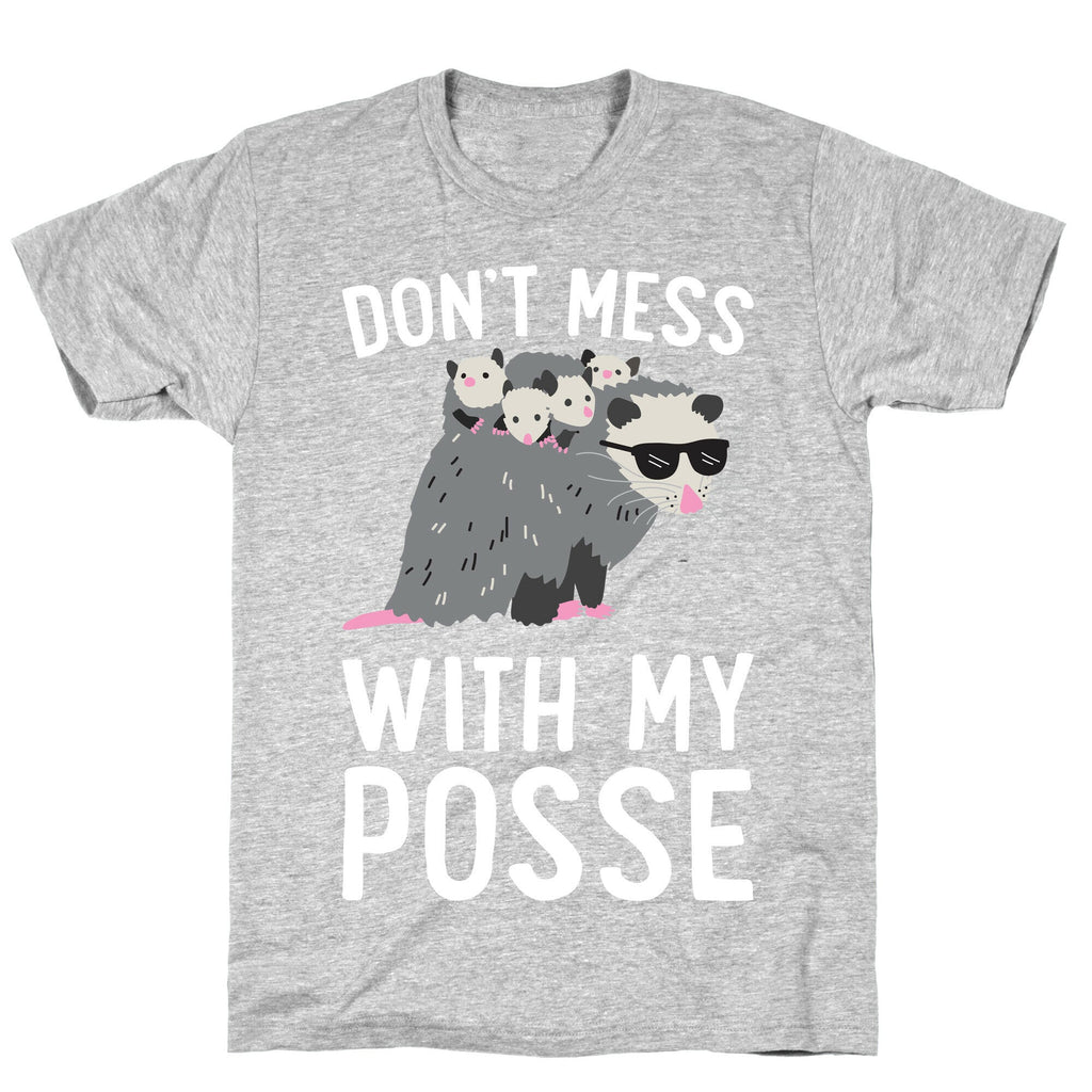 Don't Mess With My Posse Opossum T-Shirt Hoodie, Sweatshirt | PureTeeCo.com (Image 2)