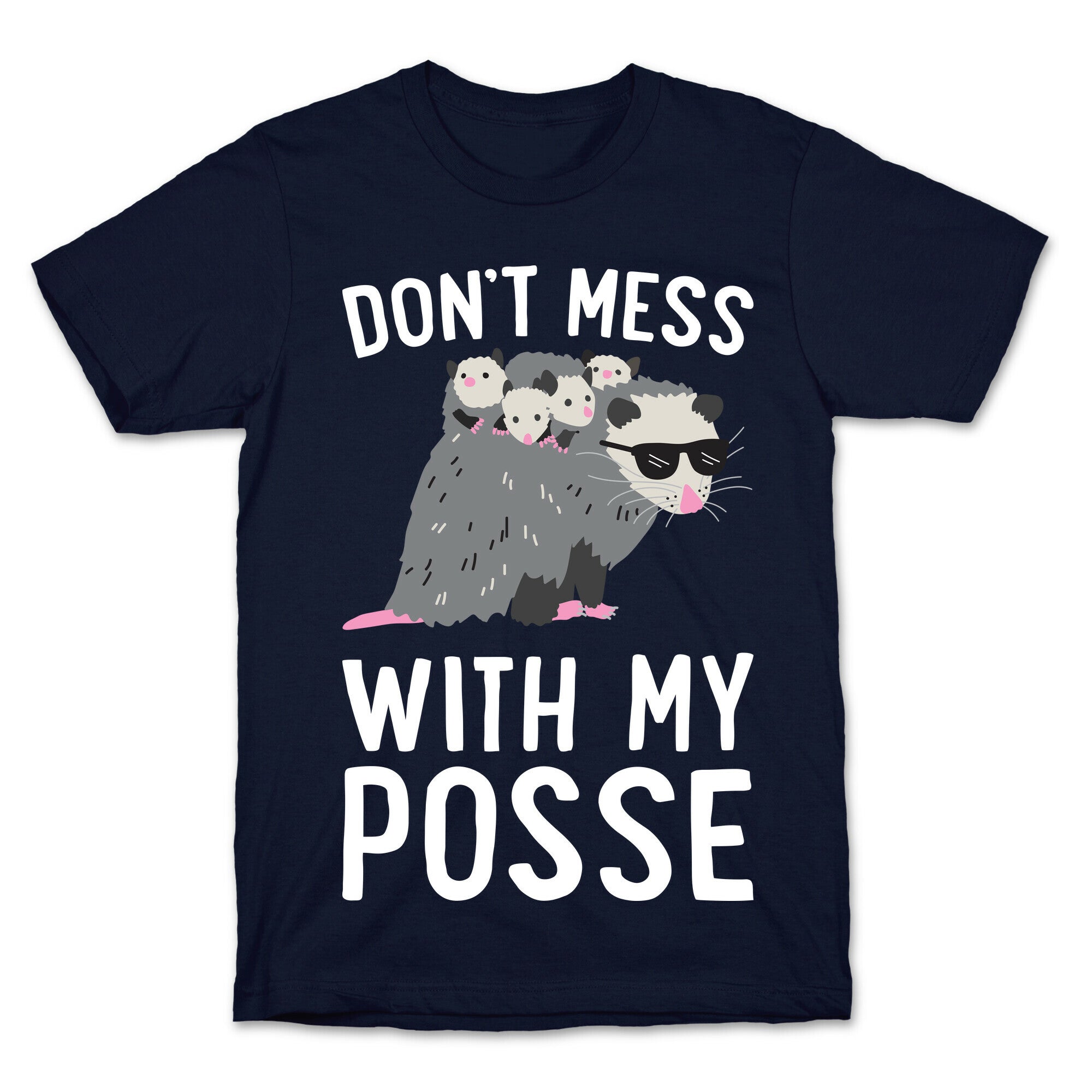 Don't Mess With My Posse Opossum T-Shirt Hoodie, Sweatshirt | PureTeeCo.com (Image 4)
