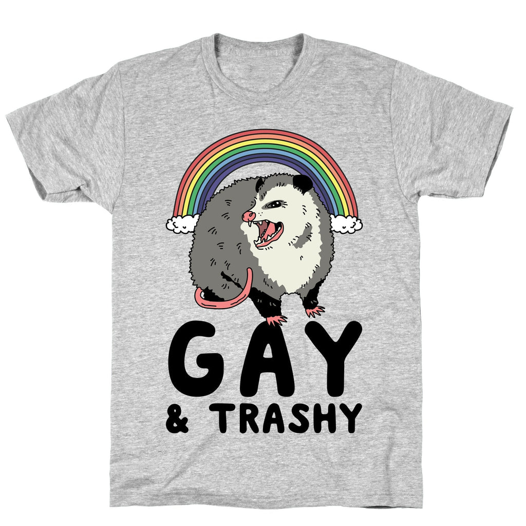Gay and Trashy Possum T-Shirt Style001 Hoodie, Sweatshirt | PureTeeCo.com (Image 2)