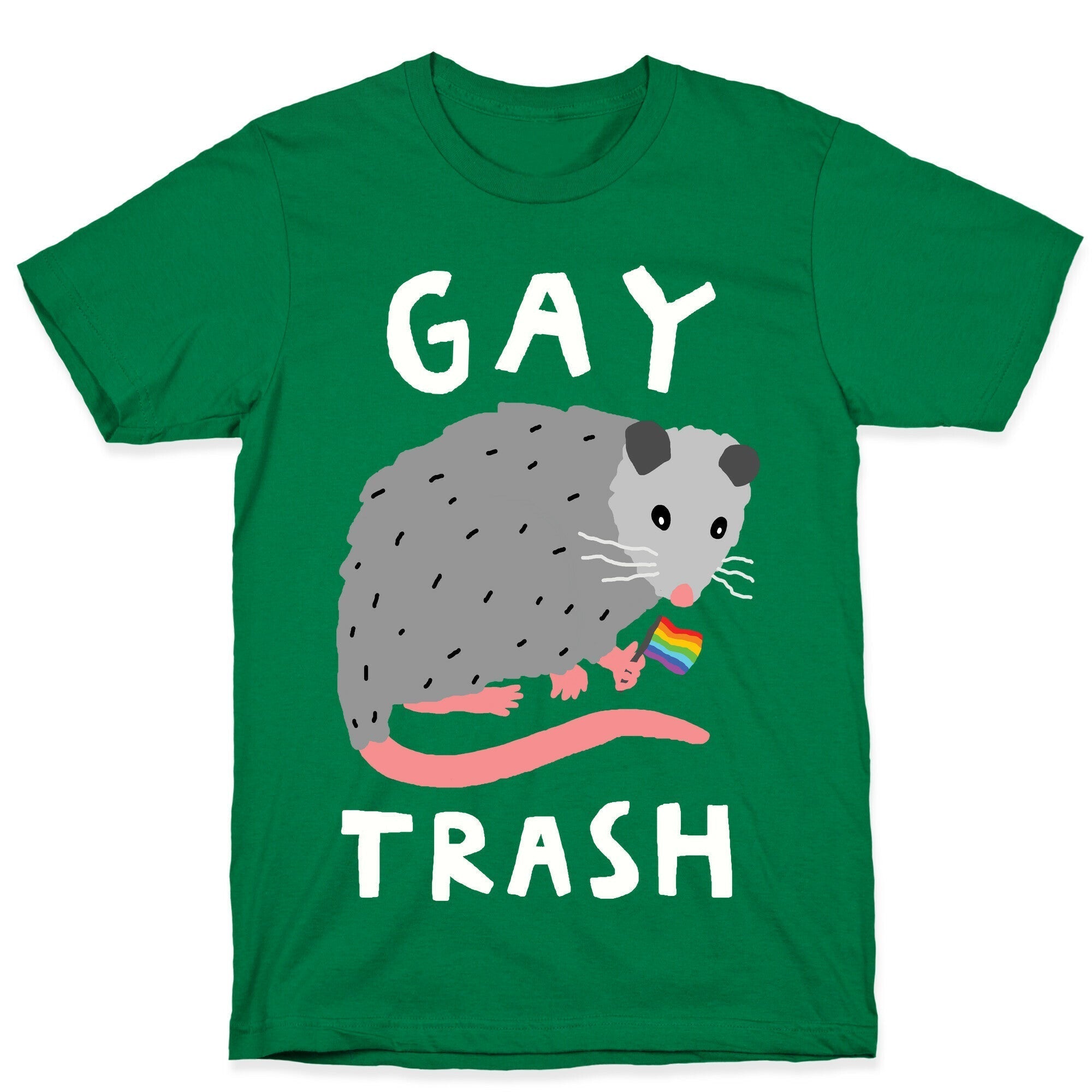 Gay Trash Opossum T-Shirt Hoodie, Sweatshirt | PureTeeCo.com (Image 3)