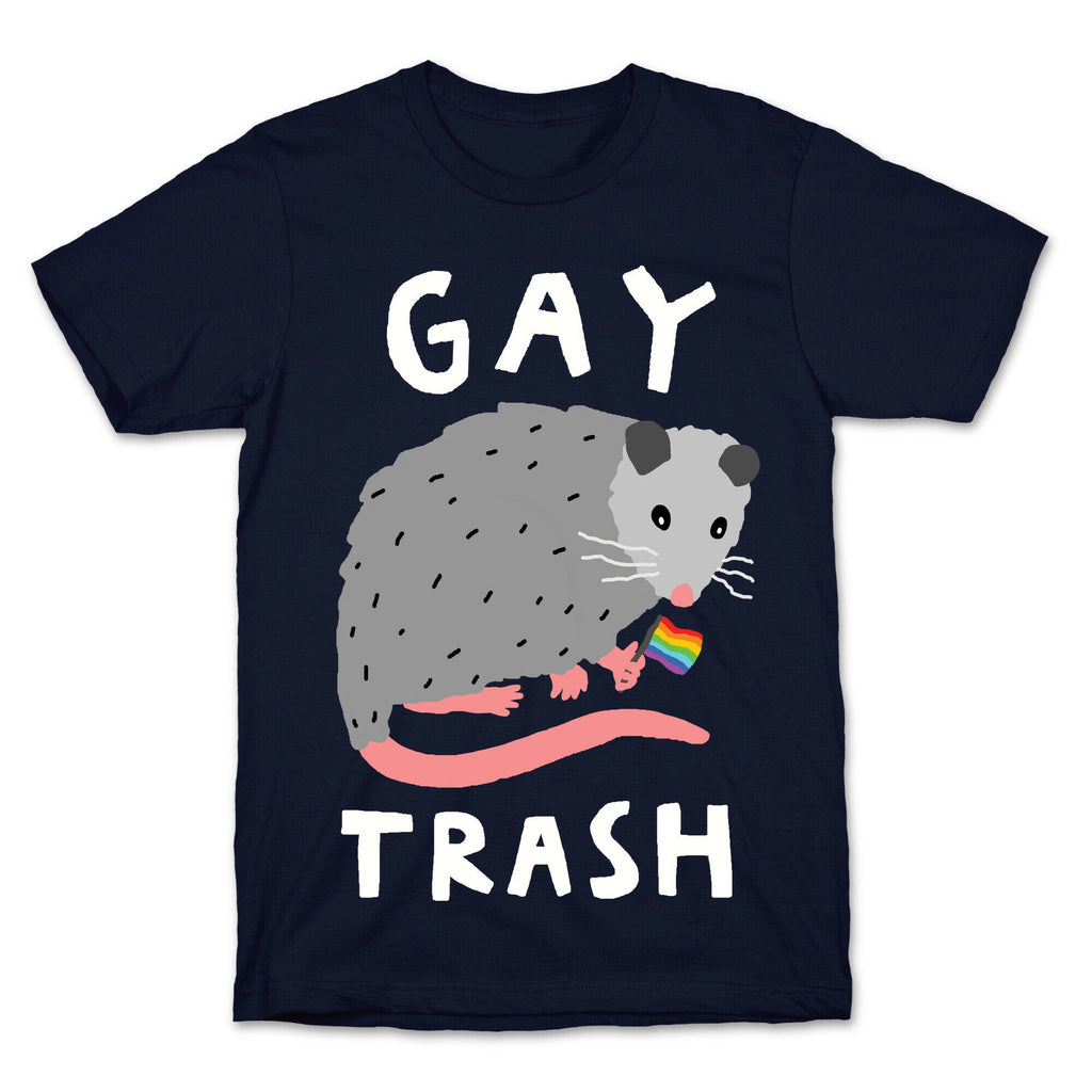 Gay Trash Opossum T-Shirt Hoodie, Sweatshirt | PureTeeCo.com (Image 4)