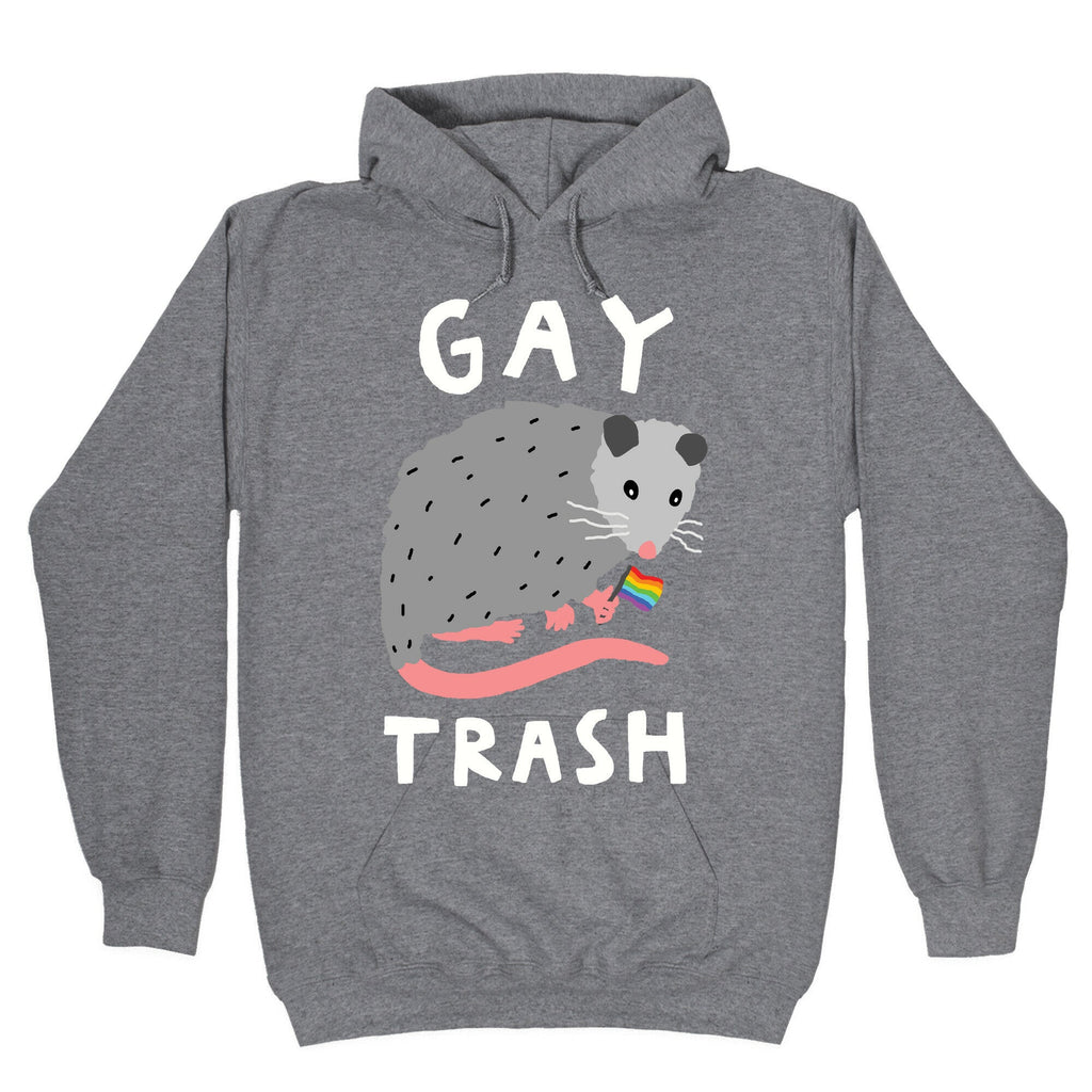 Gay Trash Opossum Hoodie T-Shirts, Sweatshirt | PureTeeCo.com (Image 1)