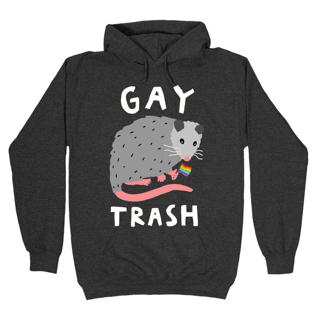 Gay Trash Opossum Hoodie T-Shirts, Sweatshirt | PureTeeCo.com (Image 3)