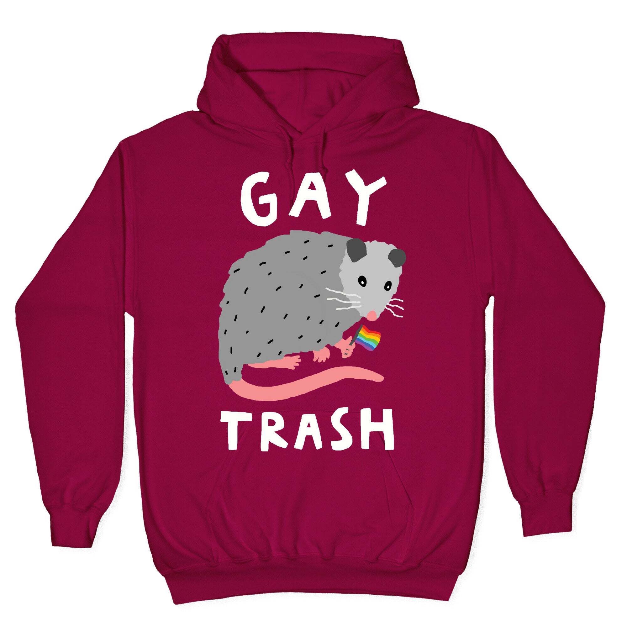 Gay Trash Opossum Hoodie T-Shirts, Sweatshirt | PureTeeCo.com (Image 5)