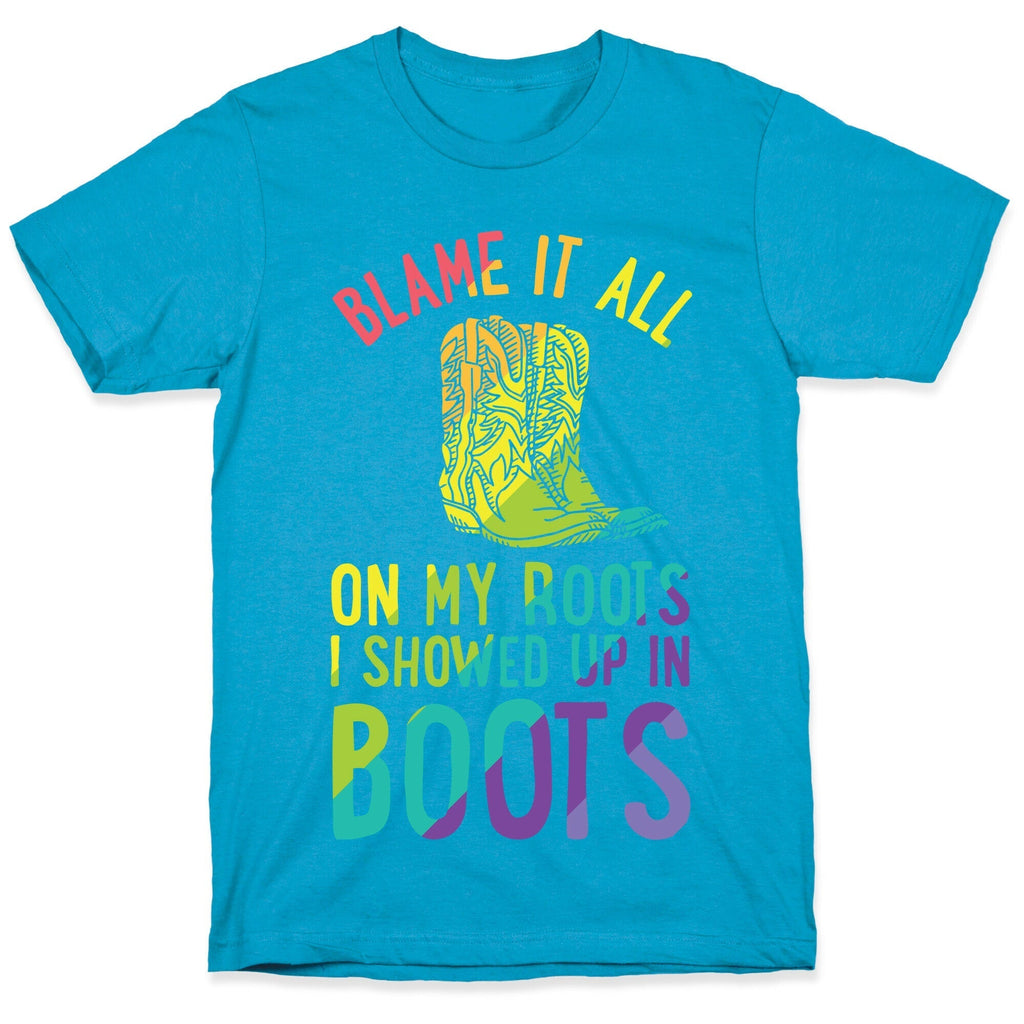 Blame It All On My Roots LGBTQ+ Unisex Triblend Tee Hoodie, Sweatshirt | PureTeeCo.com (Image 5)