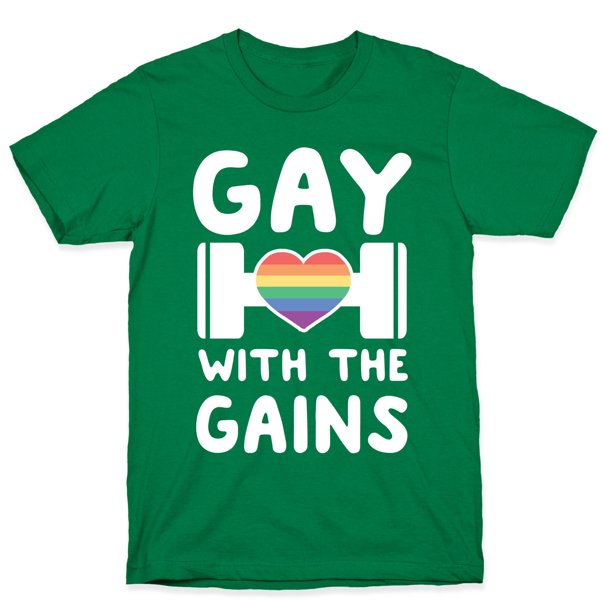 Gay With the Gains T-Shirt Hoodie, Sweatshirt | PureTeeCo.com (Image 3)