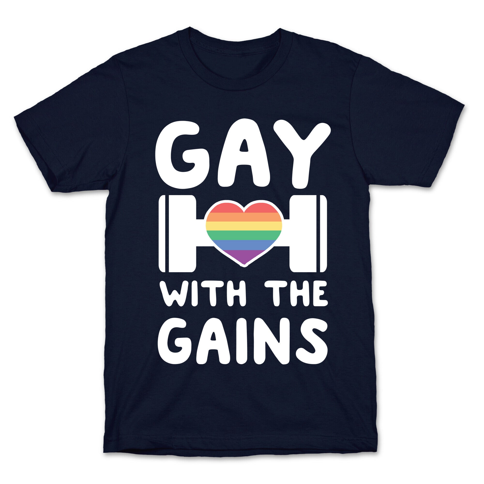 Gay With the Gains T-Shirt Hoodie, Sweatshirt | PureTeeCo.com (Image 4)
