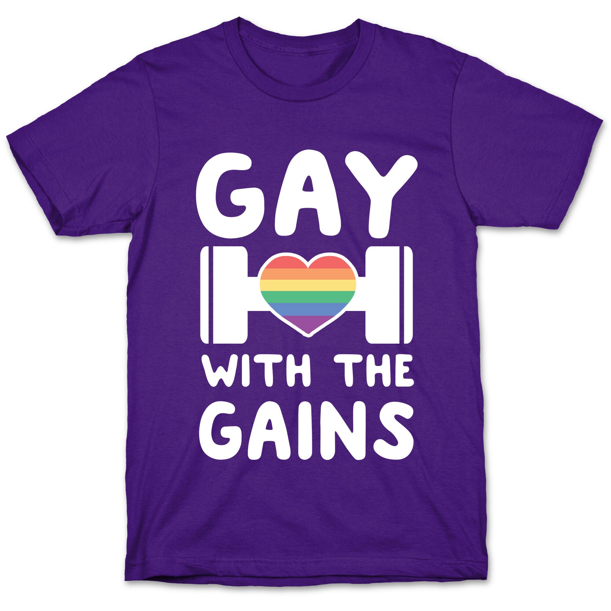 Gay With the Gains T-Shirt Hoodie, Sweatshirt | PureTeeCo.com (Image 5)