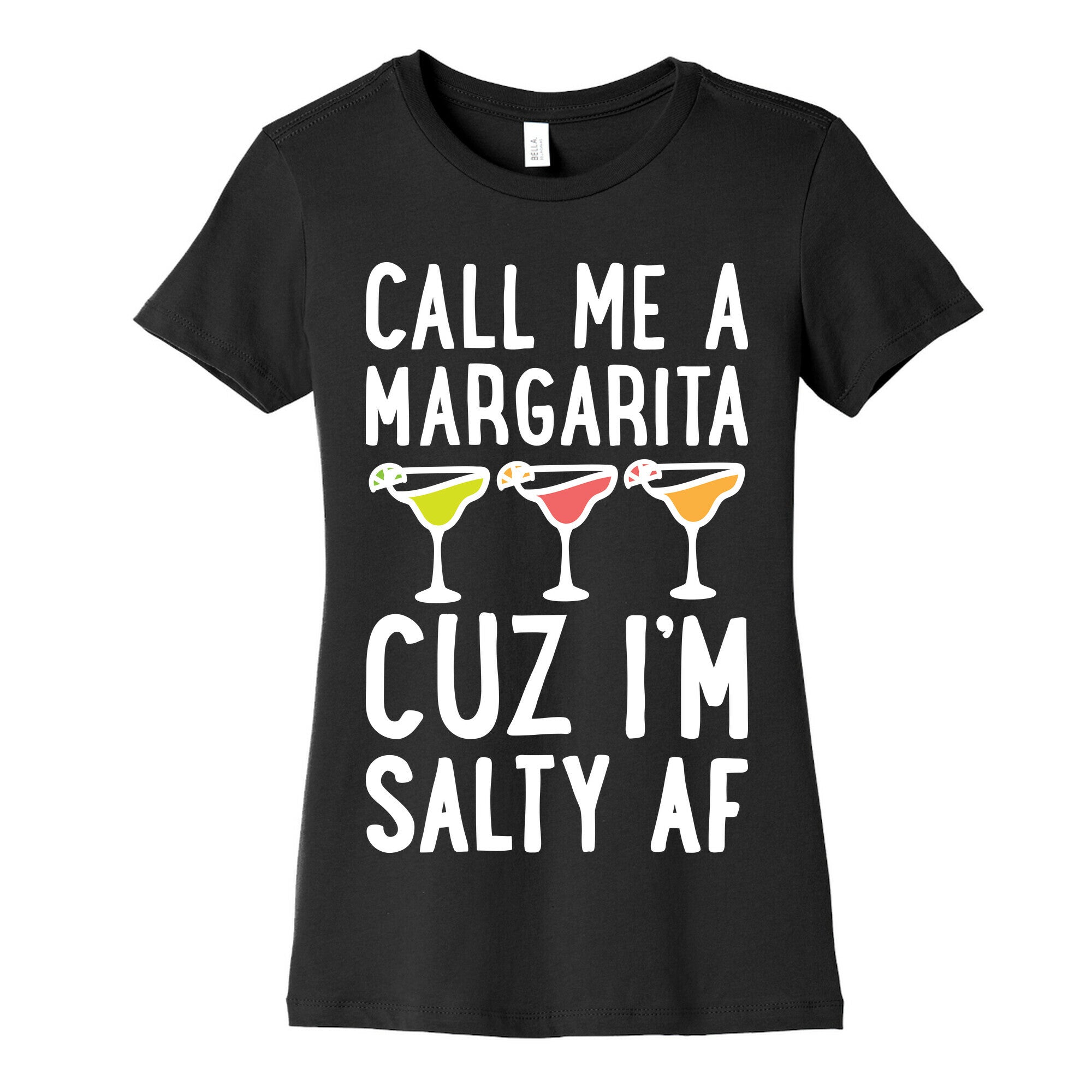 Call Me A Margarita Cuz I'm Salty AF Women's Cotton Tee Hoodie, Sweatshirt | PureTeeCo.com (Image 5)
