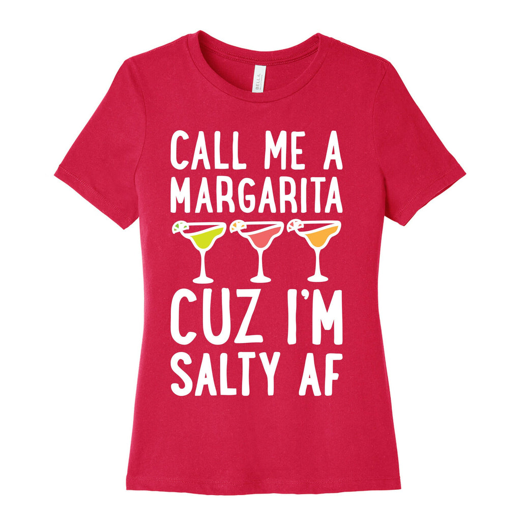 Call Me A Margarita Cuz I'm Salty AF Women's Cotton Tee Hoodie, Sweatshirt | PureTeeCo.com (Image 2)