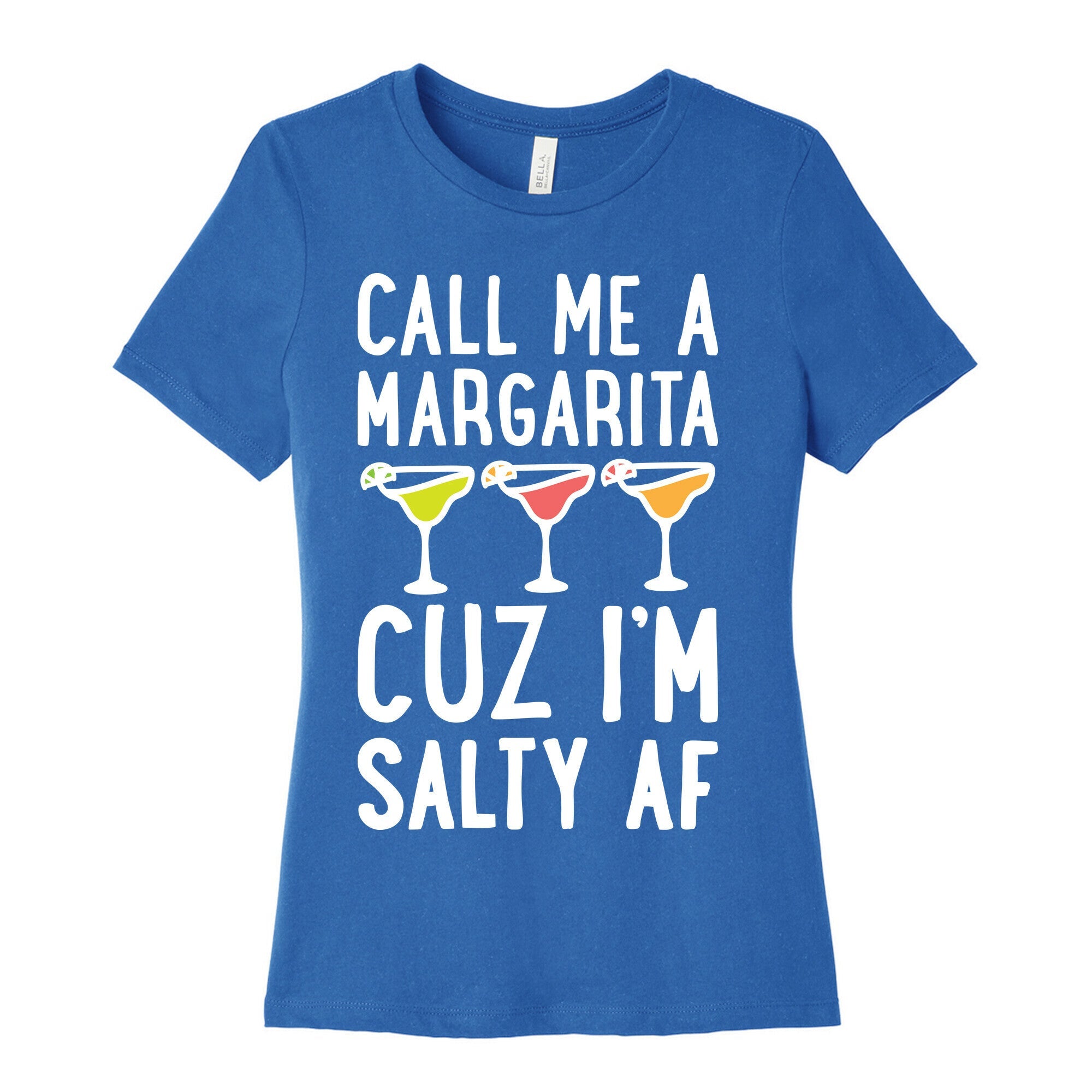 Call Me A Margarita Cuz I'm Salty AF Women's Cotton Tee Hoodie, Sweatshirt | PureTeeCo.com (Image 3)