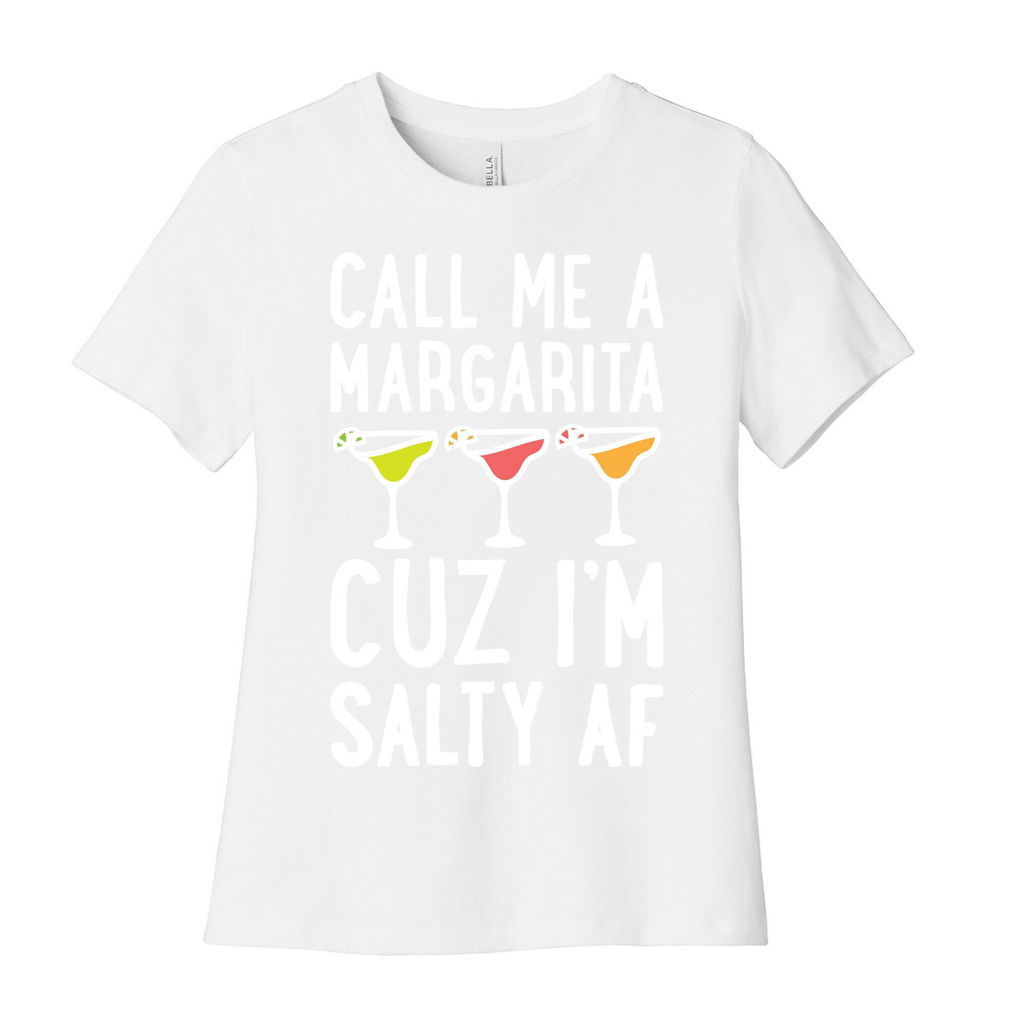 Call Me A Margarita Cuz I'm Salty AF Women's Cotton Tee Hoodie, Sweatshirt | PureTeeCo.com (Image 4)