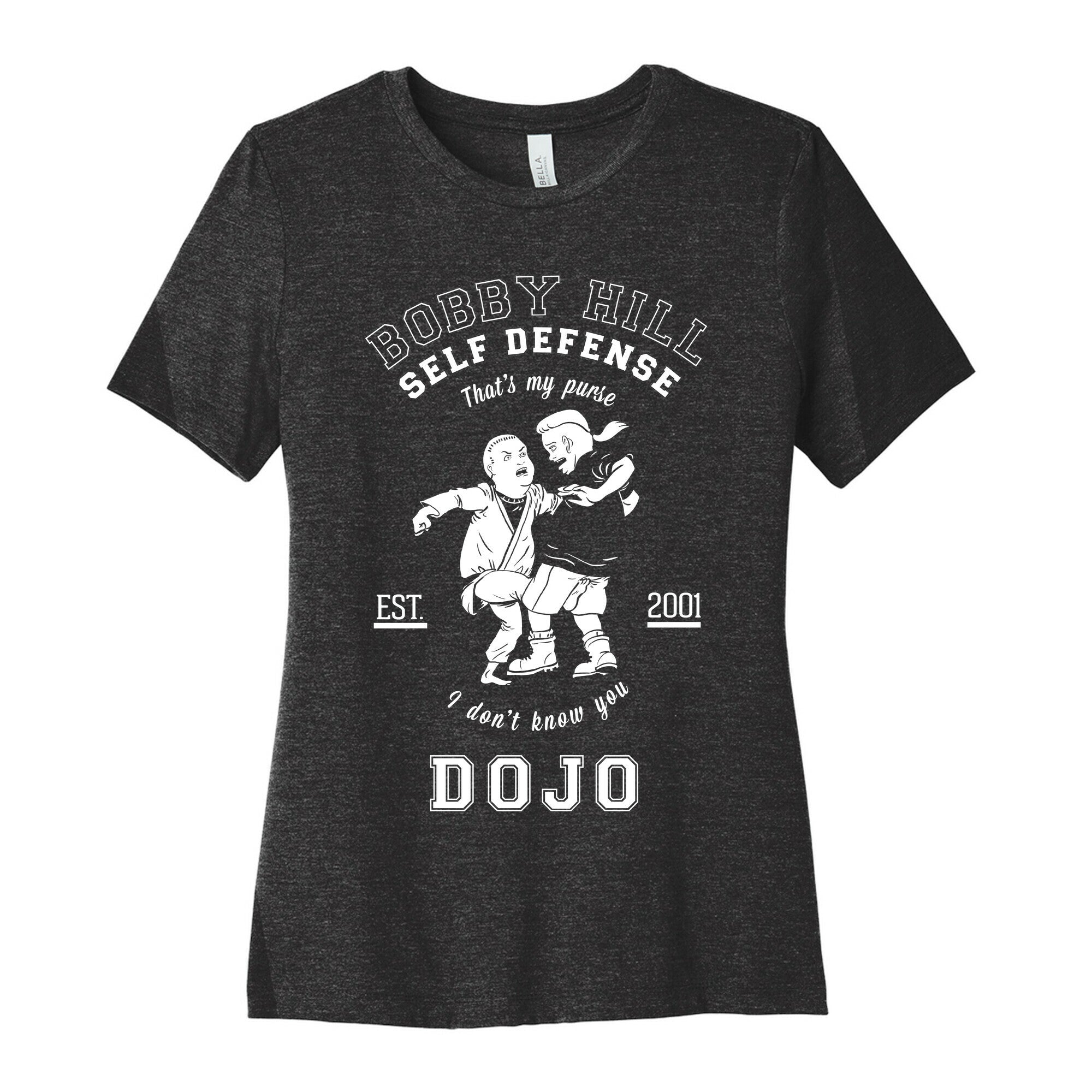 Bobby Hill Self Defense Dojo Women's Cotton Tee Hoodie, Sweatshirt | PureTeeCo.com (Image 1)