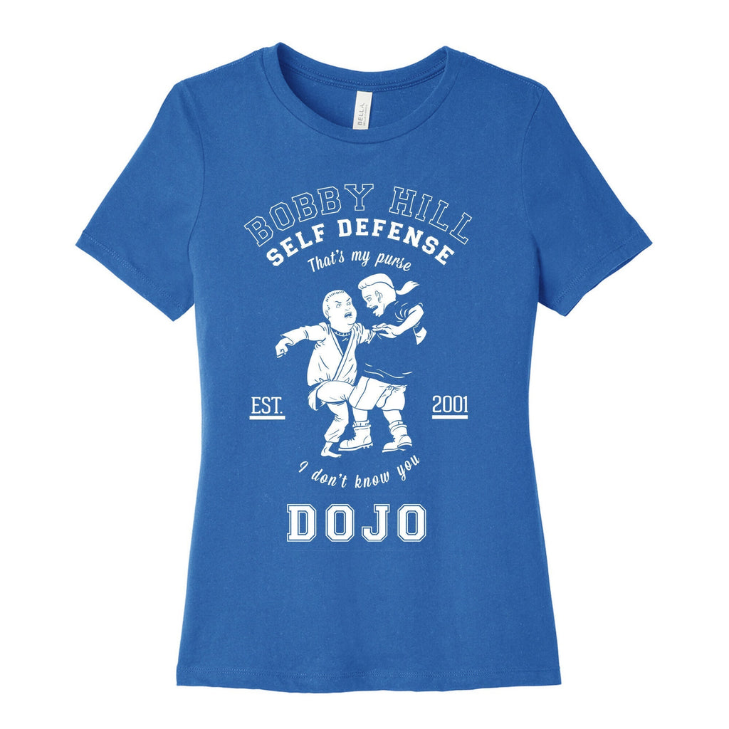 Bobby Hill Self Defense Dojo Women's Cotton Tee Hoodie, Sweatshirt | PureTeeCo.com (Image 3)