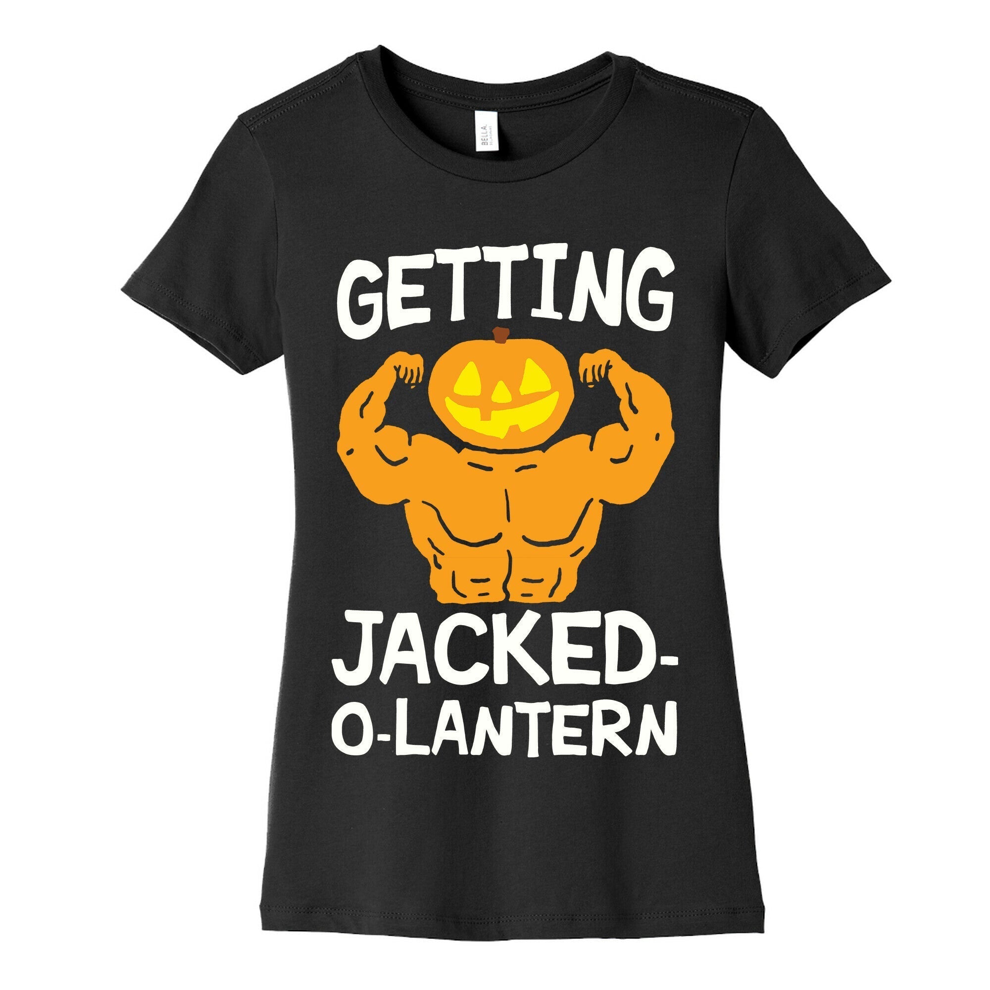 Getting Jacked-O-Lantern Women's Cotton Tee Hoodie, Sweatshirt | PureTeeCo.com (Image 5)