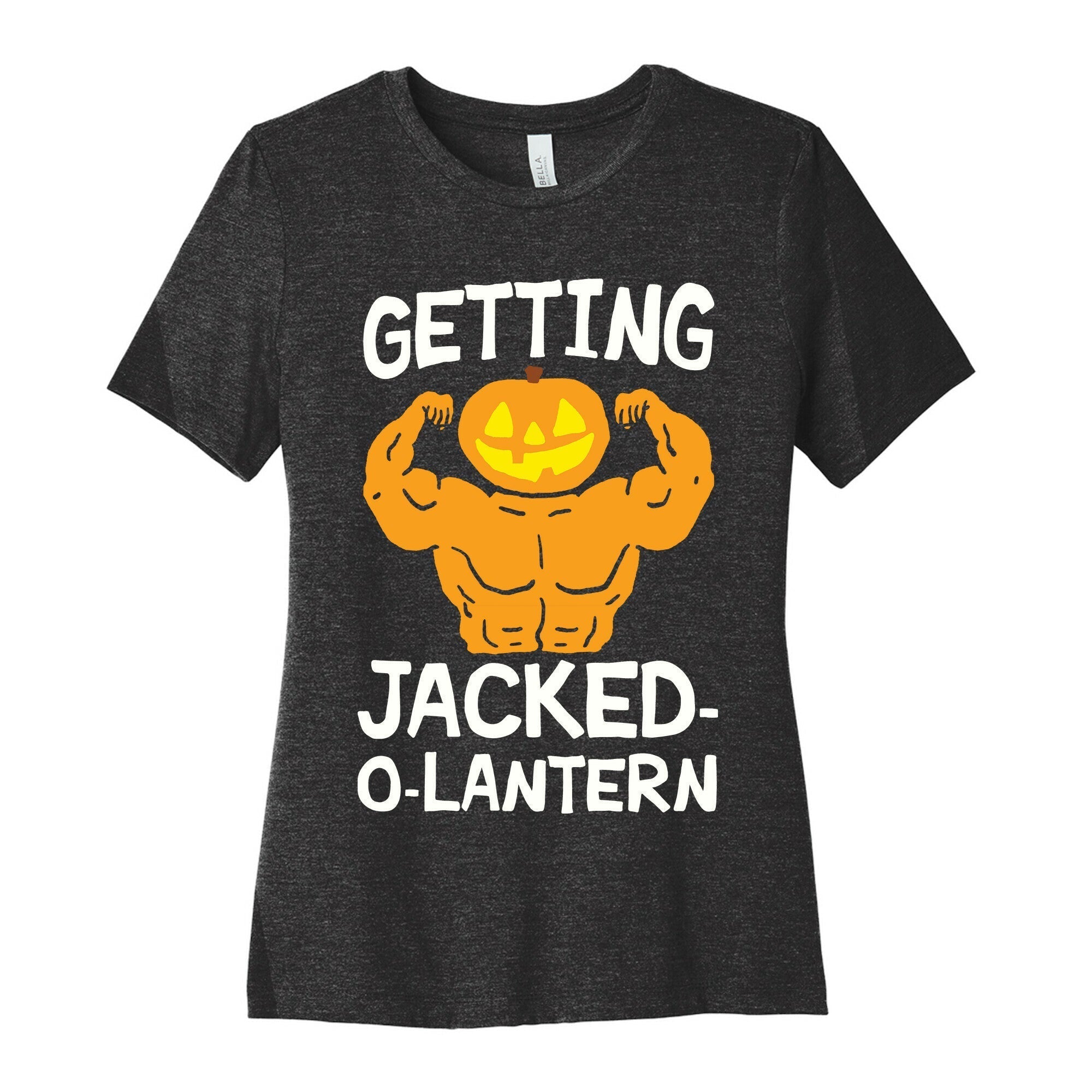 Getting Jacked-O-Lantern Women's Cotton Tee Hoodie, Sweatshirt | PureTeeCo.com (Image 1)