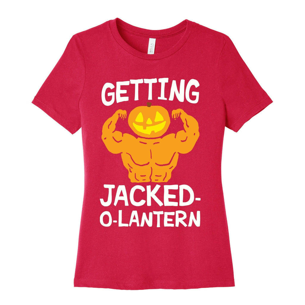 Getting Jacked-O-Lantern Women's Cotton Tee Hoodie, Sweatshirt | PureTeeCo.com (Image 2)