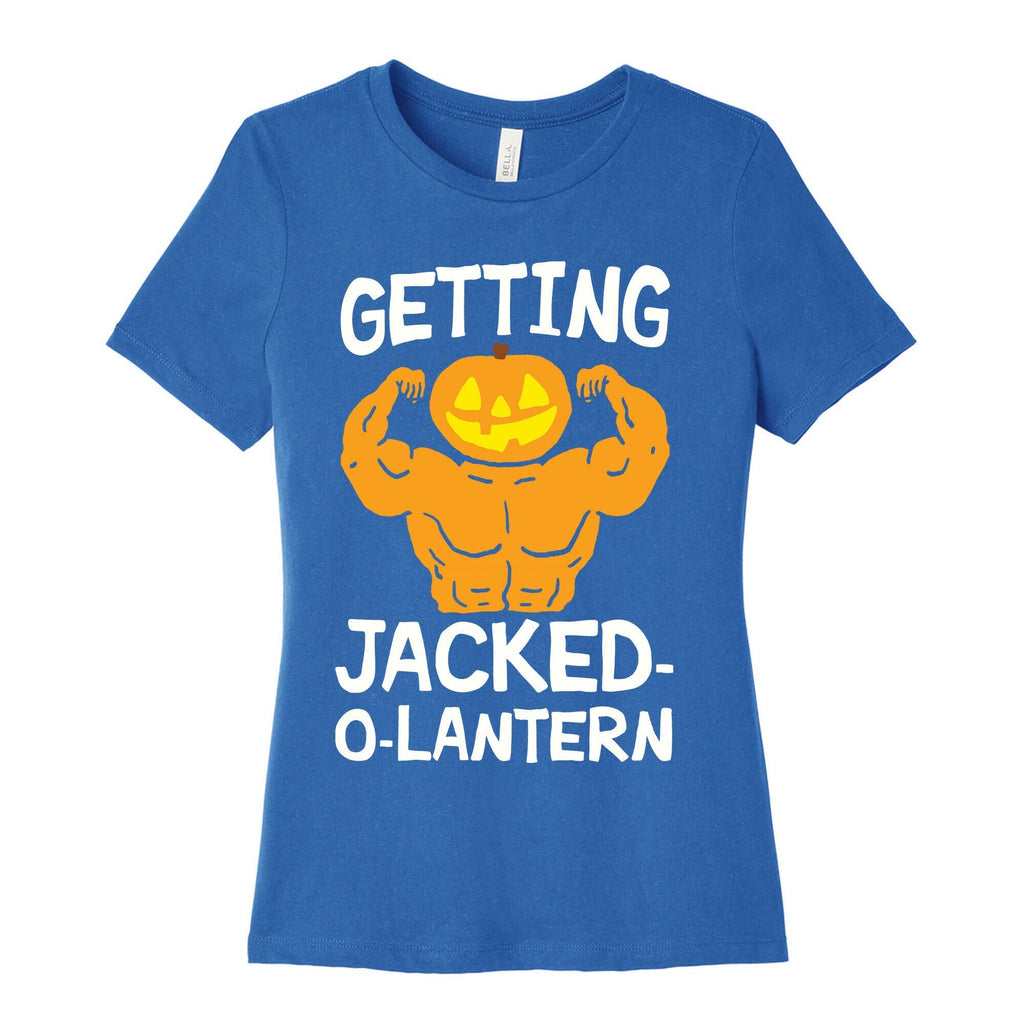 Getting Jacked-O-Lantern Women's Cotton Tee Hoodie, Sweatshirt | PureTeeCo.com (Image 3)