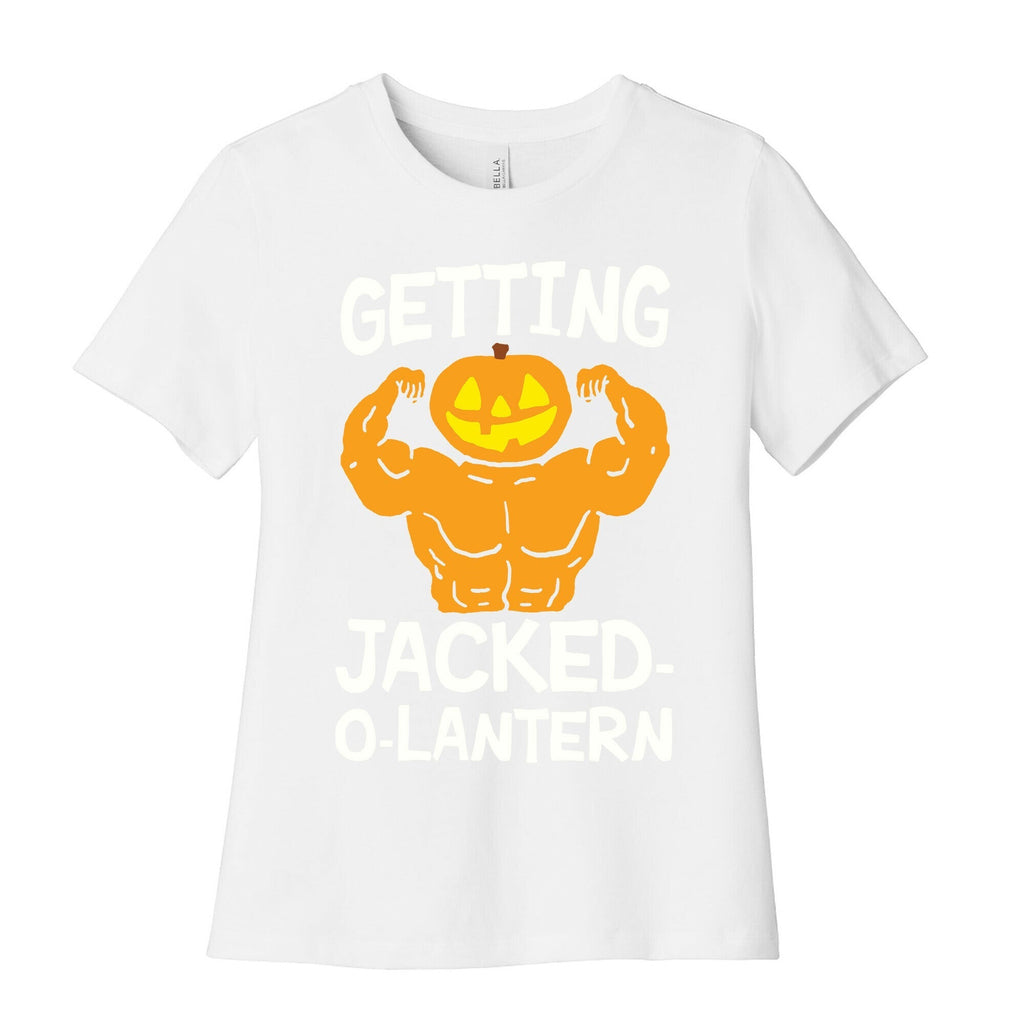 Getting Jacked-O-Lantern Women's Cotton Tee Hoodie, Sweatshirt | PureTeeCo.com (Image 4)