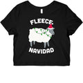 Fleece Navidad Graphic Baby Tee Hoodie, Sweatshirt | PureTeeCo.com (Image 1)