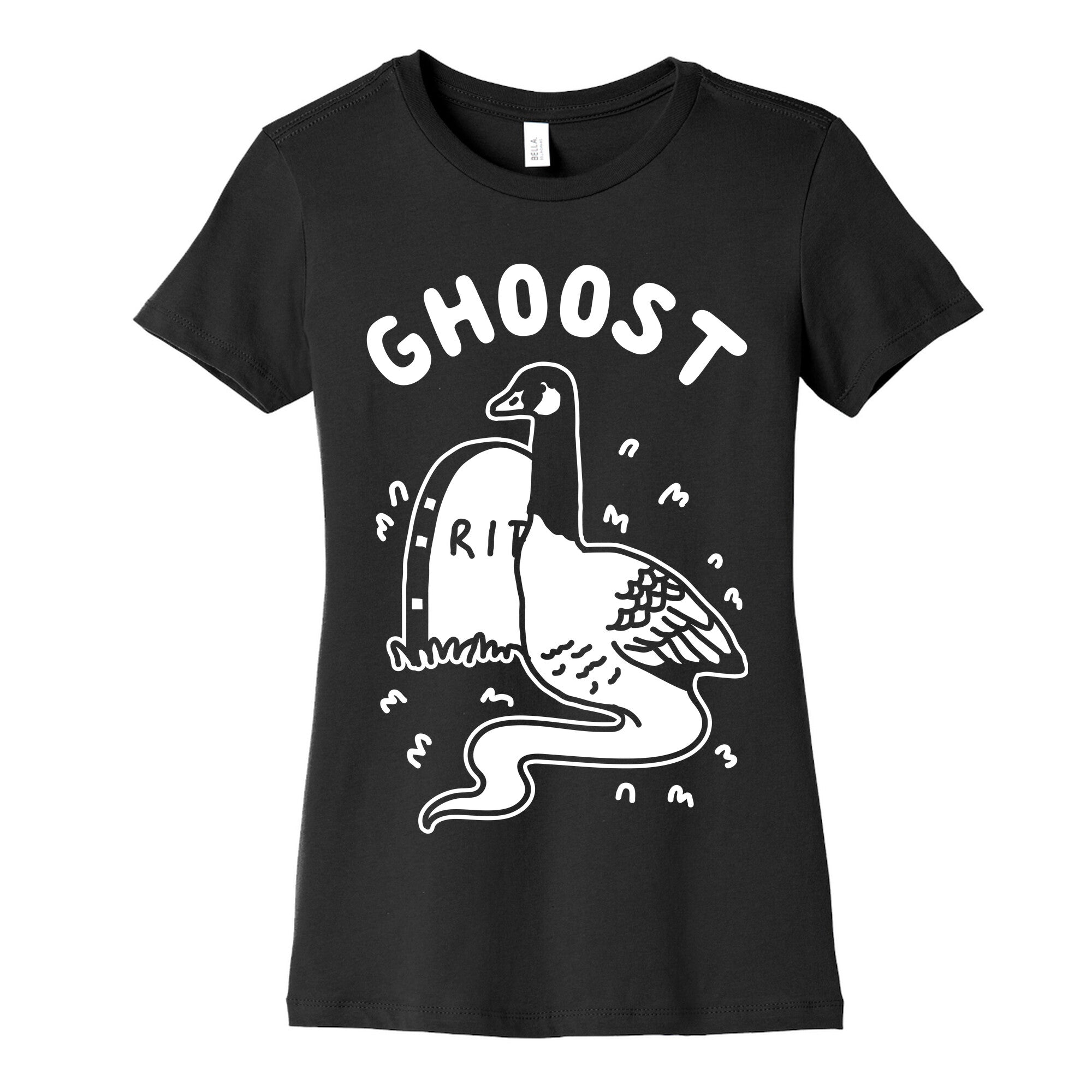 Ghoost Women's Cotton Tee Hoodie, Sweatshirt | PureTeeCo.com (Image 5)