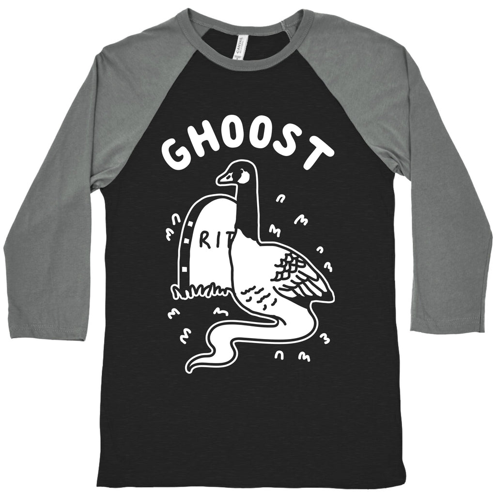 Ghoost Baseball Tee Hoodie, Sweatshirt | PureTeeCo.com (Image 1)