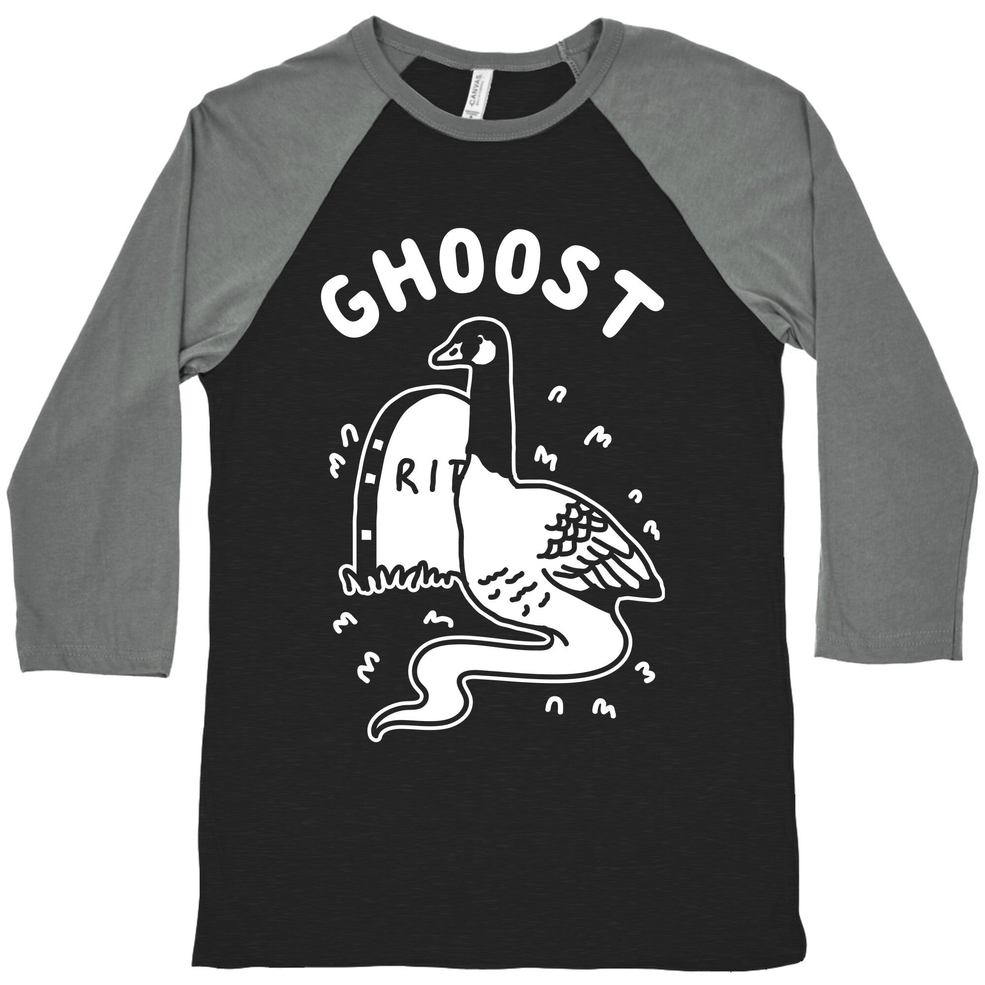 Ghoost Baseball Tee Hoodie, Sweatshirt | PureTeeCo.com (Image 1)
