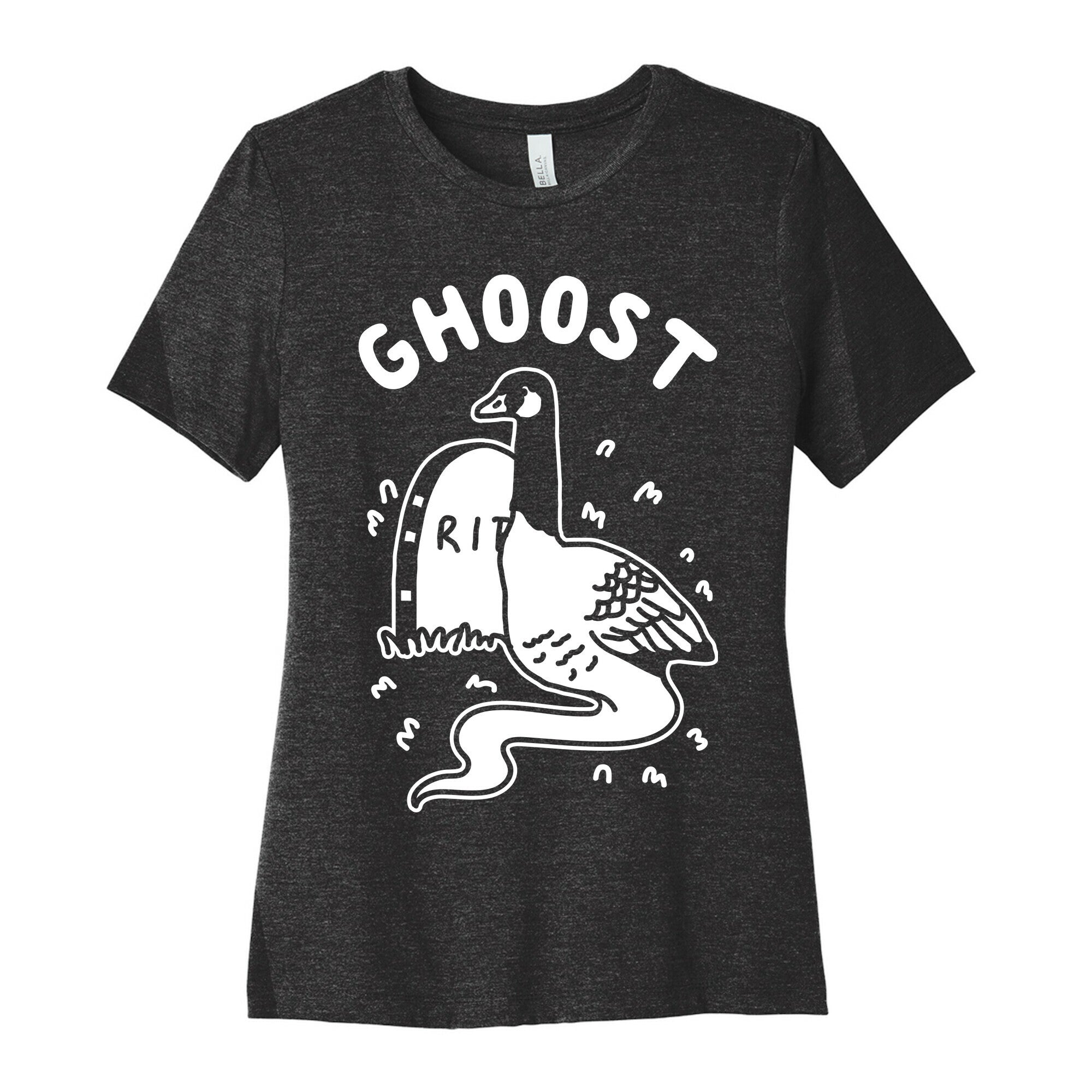 Ghoost Women's Cotton Tee Hoodie, Sweatshirt | PureTeeCo.com (Image 1)