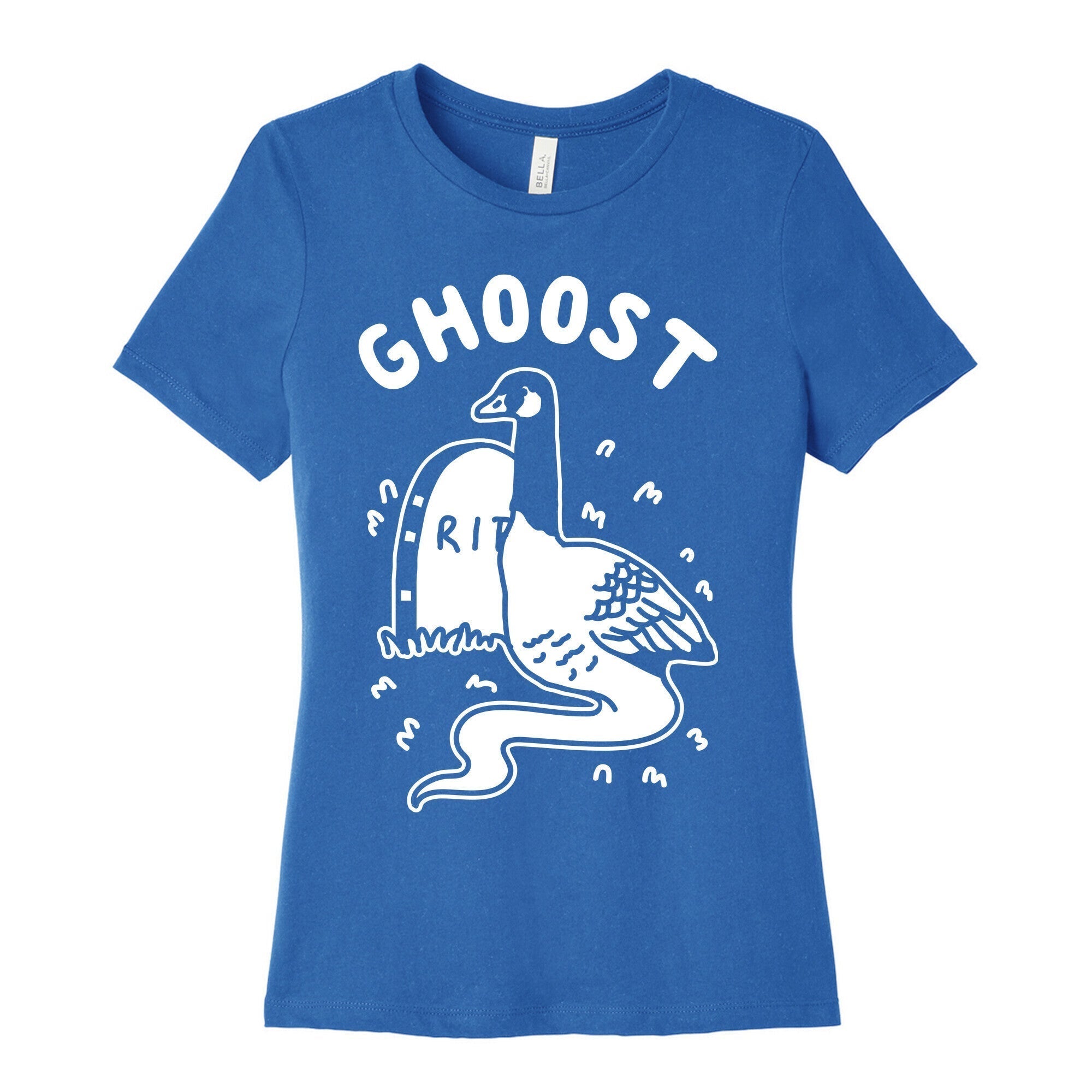 Ghoost Women's Cotton Tee Hoodie, Sweatshirt | PureTeeCo.com (Image 3)