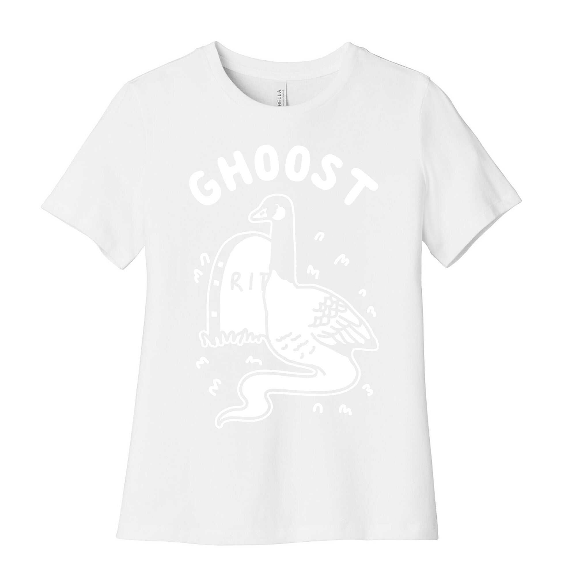 Ghoost Women's Cotton Tee Hoodie, Sweatshirt | PureTeeCo.com (Image 4)