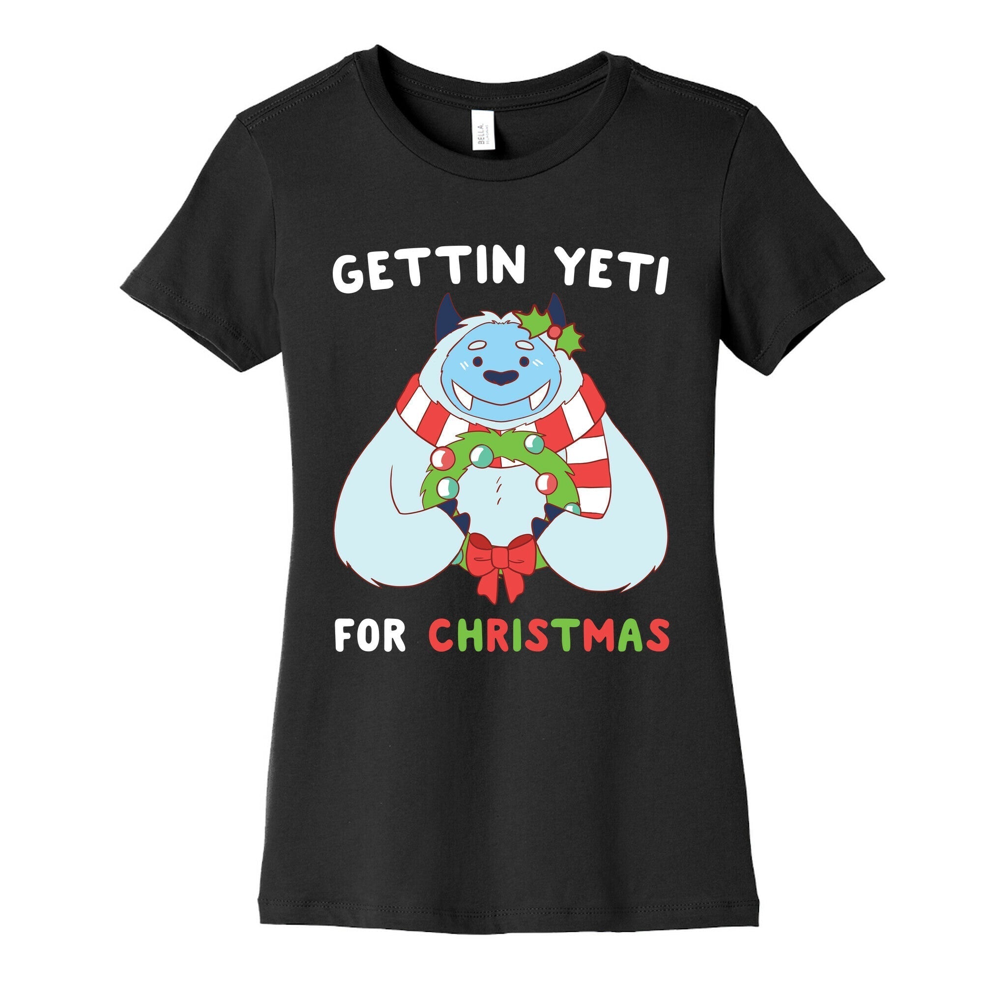 Gettin' Yeti for Christmas  Women's Cotton Tee Hoodie, Sweatshirt | PureTeeCo.com (Image 5)