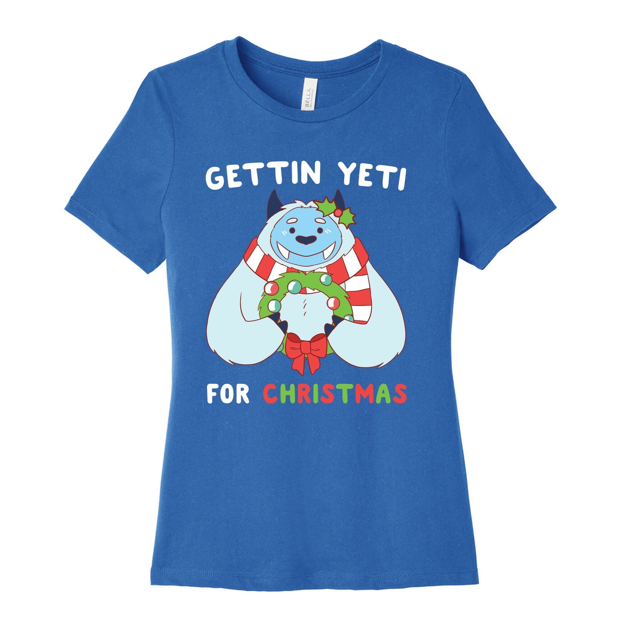 Gettin' Yeti for Christmas  Women's Cotton Tee Hoodie, Sweatshirt | PureTeeCo.com (Image 3)