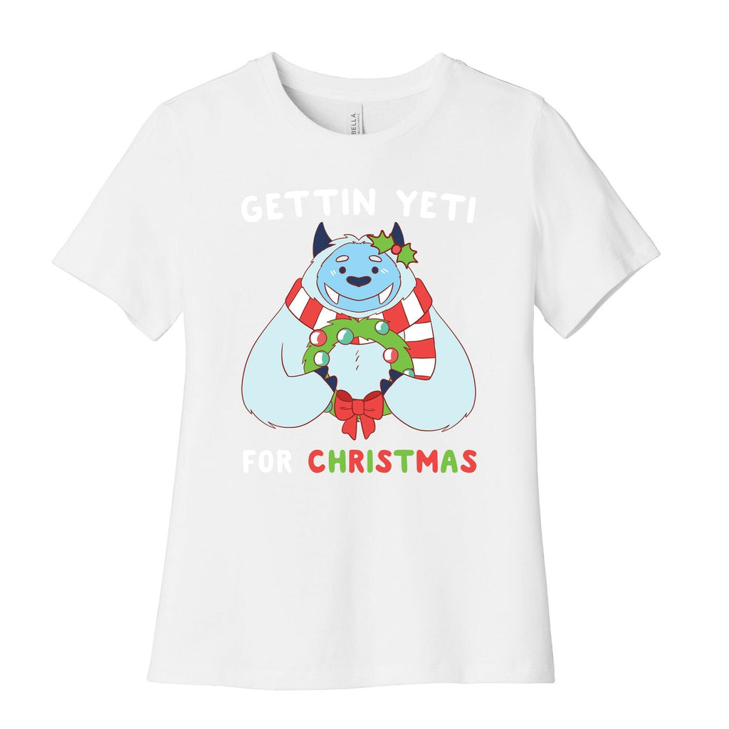 Gettin' Yeti for Christmas  Women's Cotton Tee Hoodie, Sweatshirt | PureTeeCo.com (Image 4)