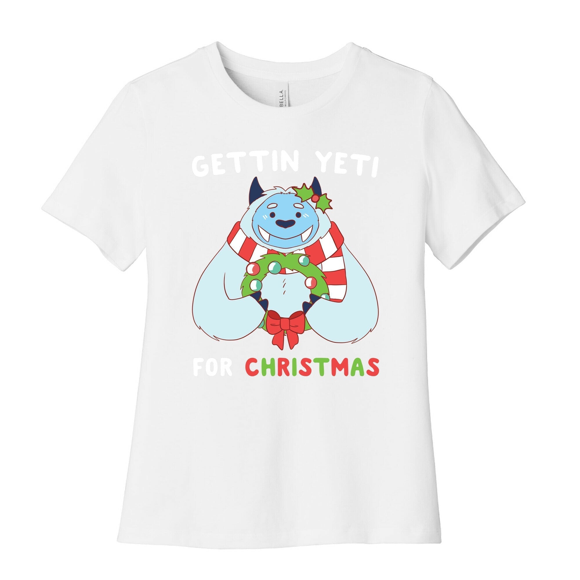 Gettin' Yeti for Christmas  Women's Cotton Tee Hoodie, Sweatshirt | PureTeeCo.com (Image 4)