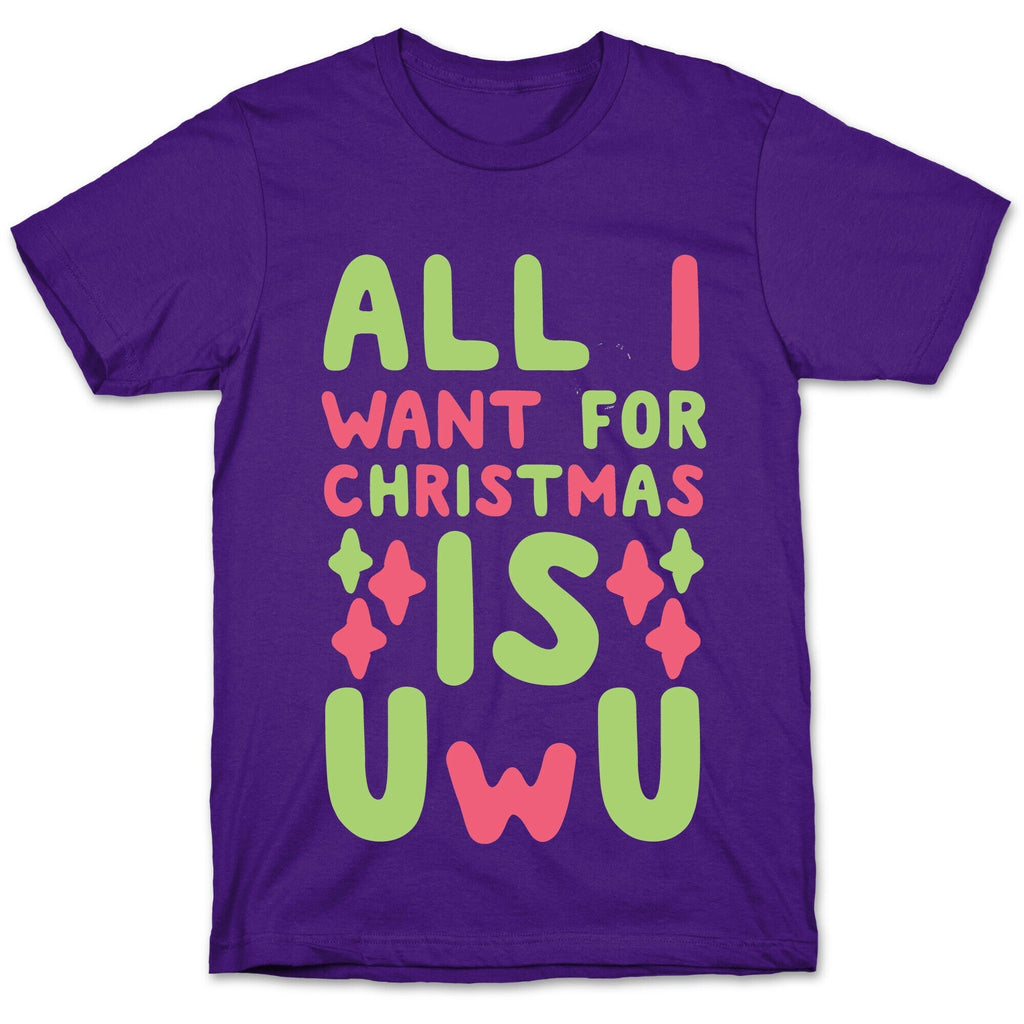 All I Want for Christmas is UwU T-Shirt Hoodie, Sweatshirt | PureTeeCo.com (Image 5)