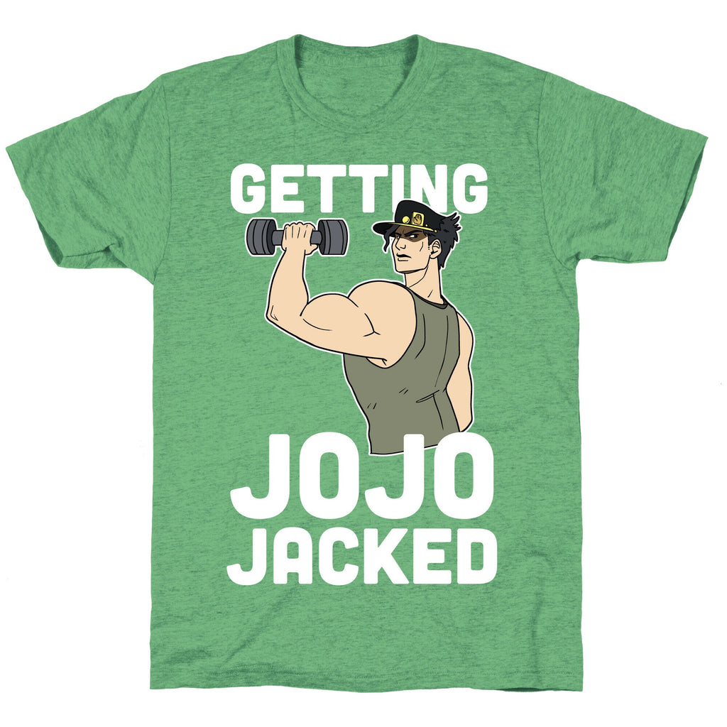Getting Jojo-Jacked Unisex Triblend Tee Hoodie, Sweatshirt | PureTeeCo.com (Image 2)