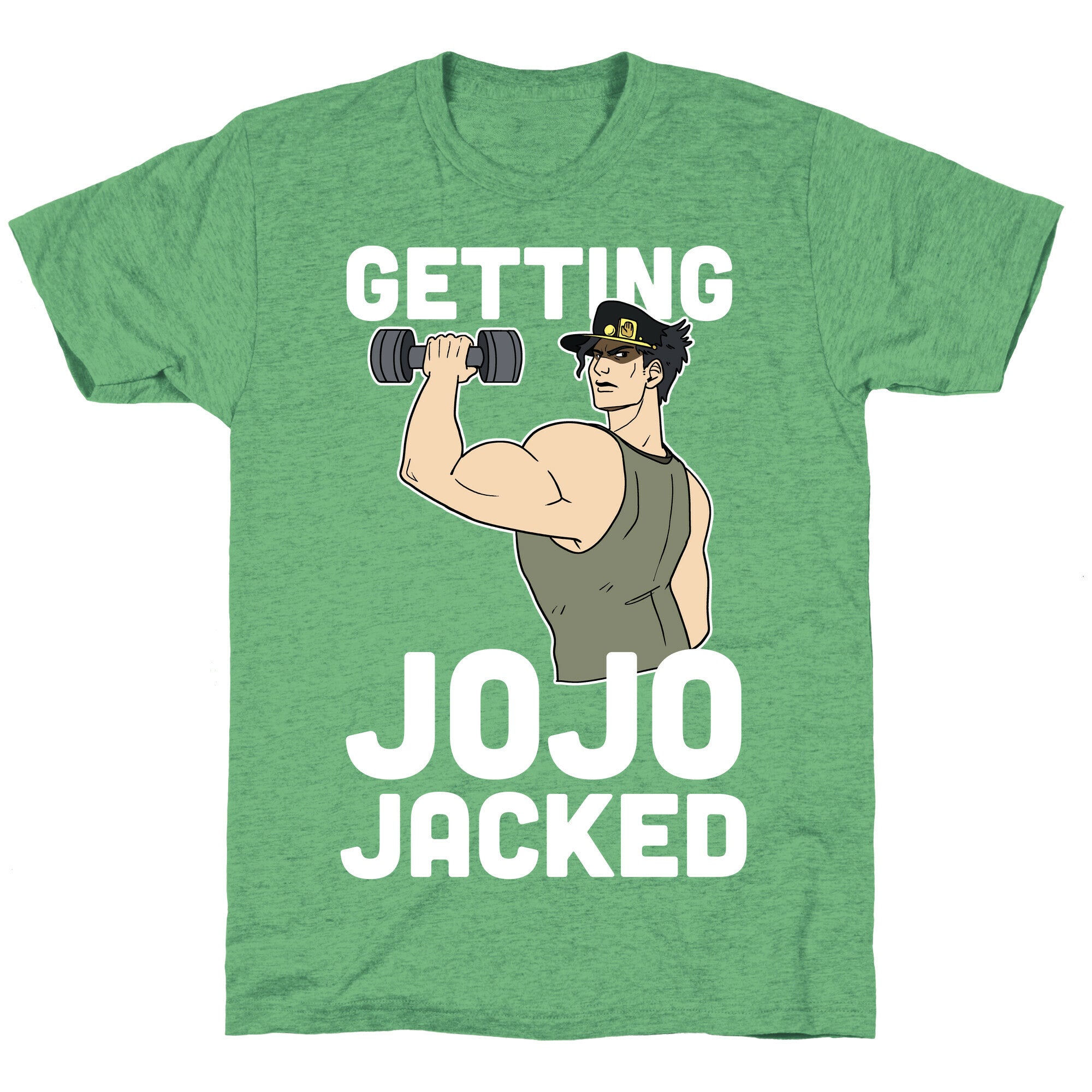 Getting Jojo-Jacked Unisex Triblend Tee Hoodie, Sweatshirt | PureTeeCo.com (Image 2)