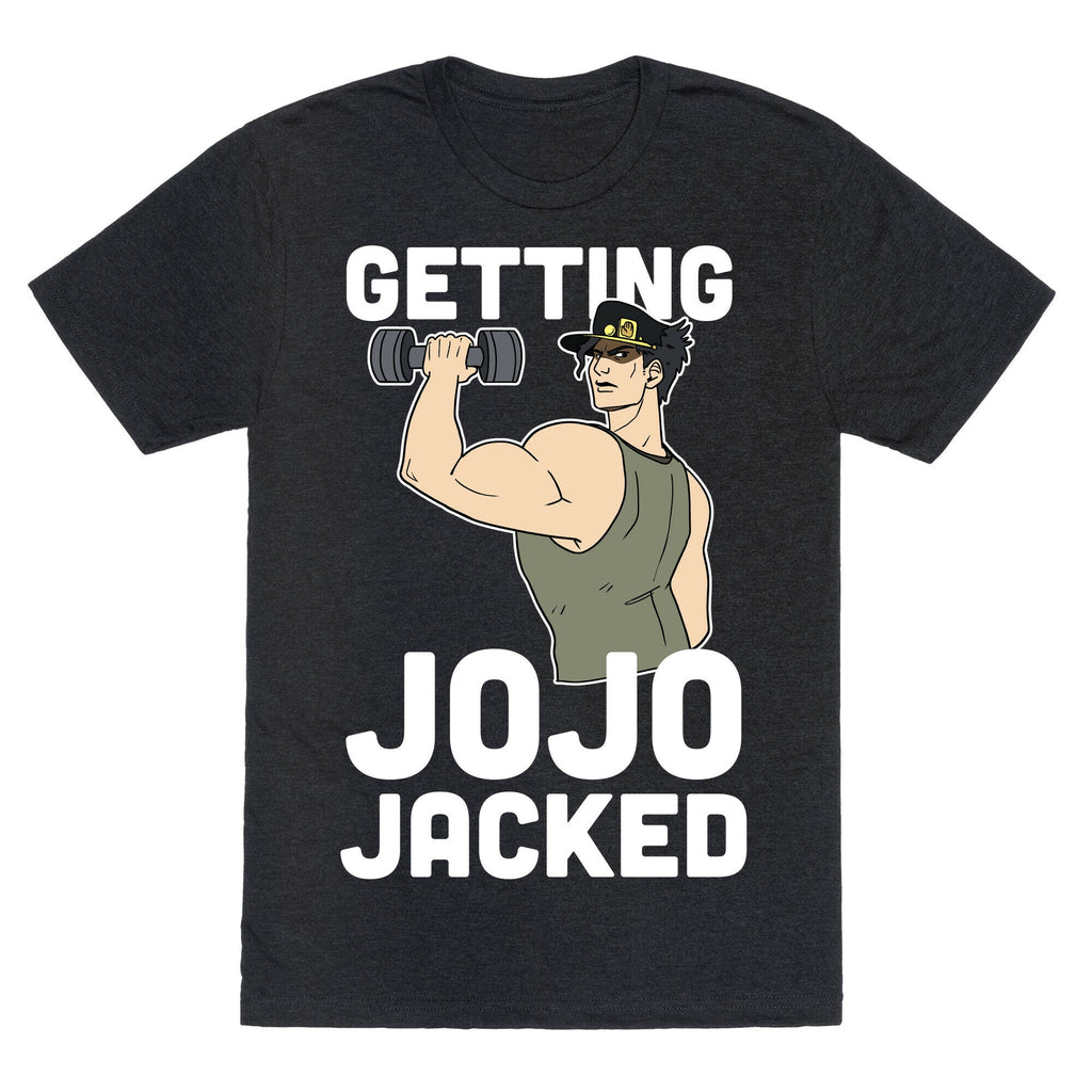Getting Jojo-Jacked Unisex Triblend Tee Hoodie, Sweatshirt | PureTeeCo.com (Image 1)