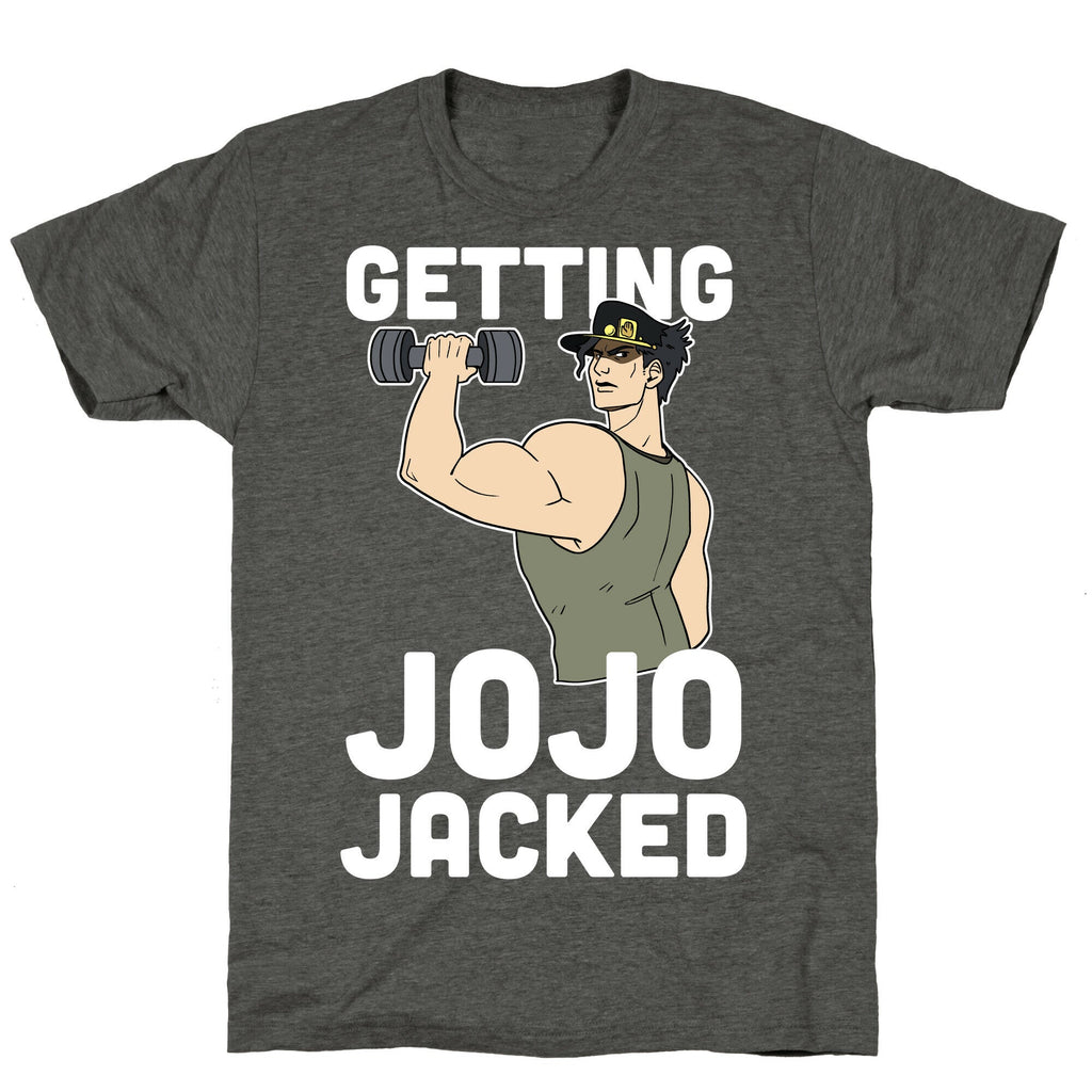 Getting Jojo-Jacked Unisex Triblend Tee Hoodie, Sweatshirt | PureTeeCo.com (Image 3)