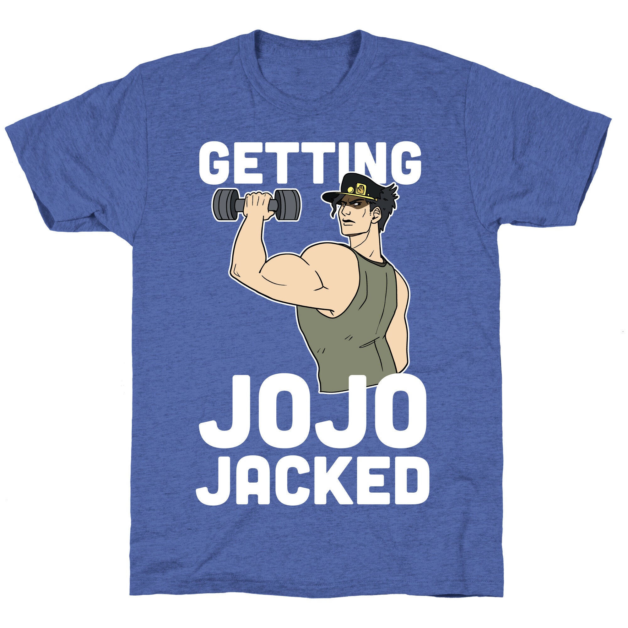 Getting Jojo-Jacked Unisex Triblend Tee Hoodie, Sweatshirt | PureTeeCo.com (Image 5)
