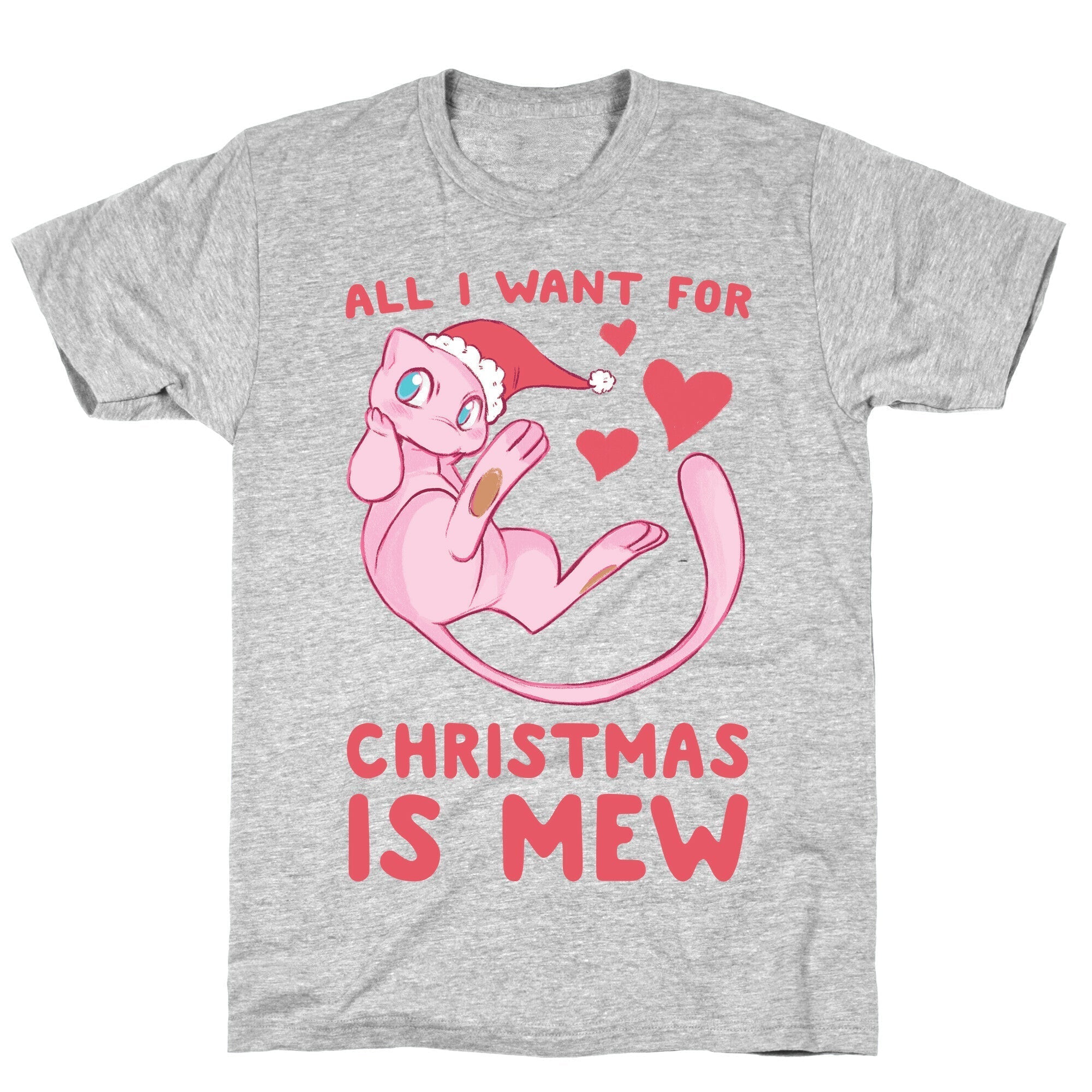 All I Want for Christmas is Mew T-Shirt Hoodie, Sweatshirt | PureTeeCo.com (Image 3)