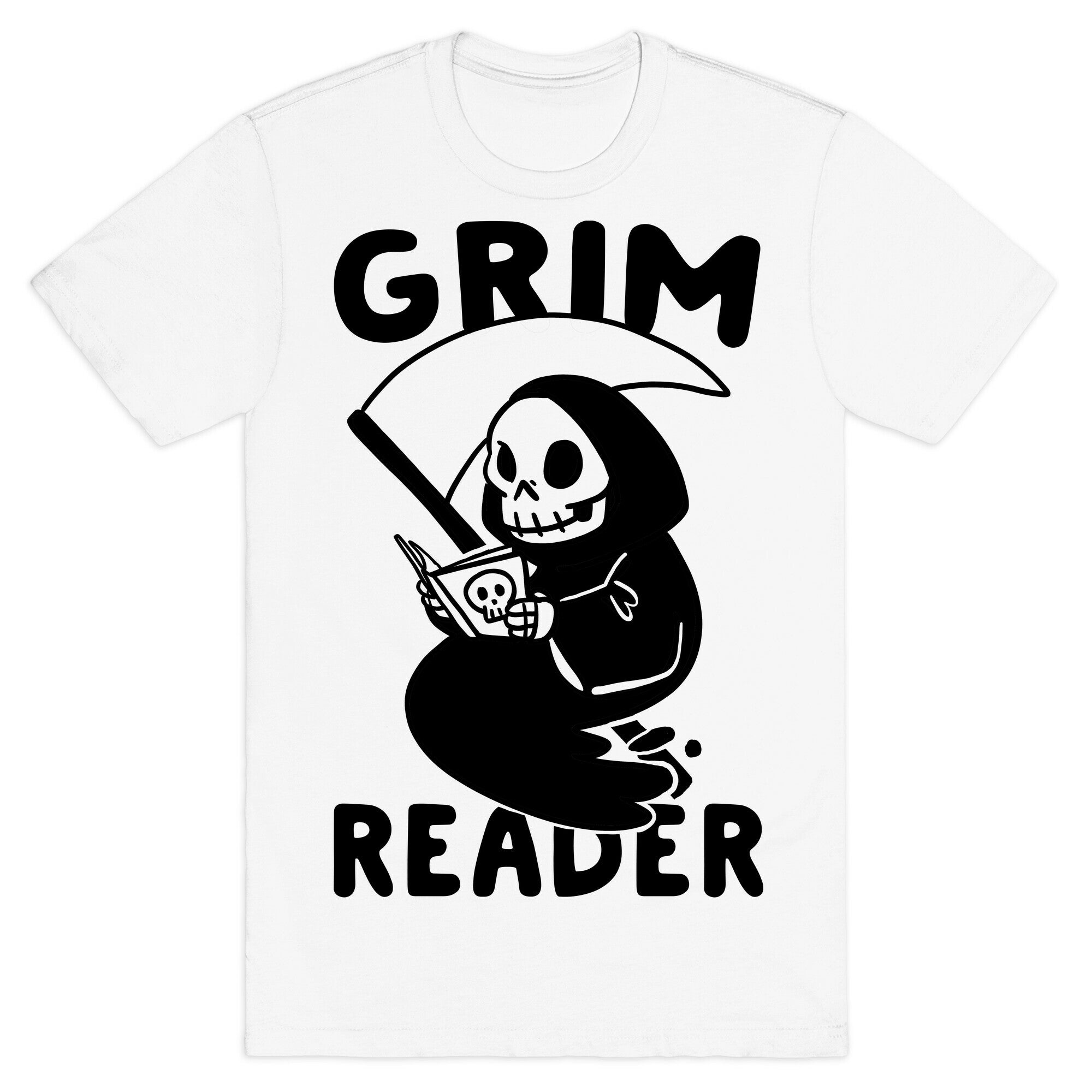 Grim Reader T-Shirt Hoodie, Sweatshirt | PureTeeCo.com (Image 2)